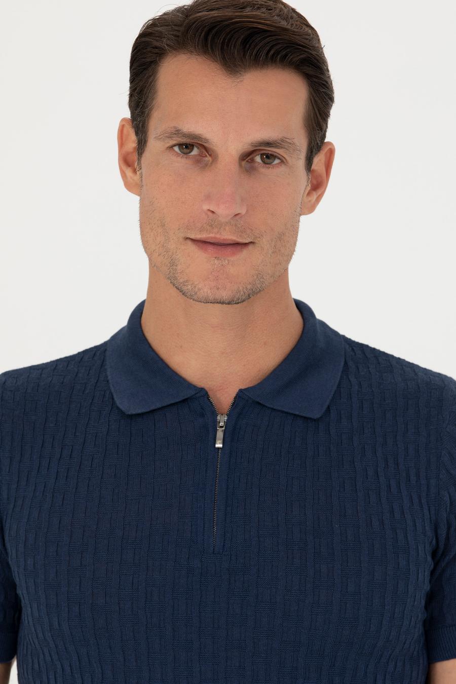 İndigo Slim Fit Polo Yaka Triko T-Shirt - 50265894068