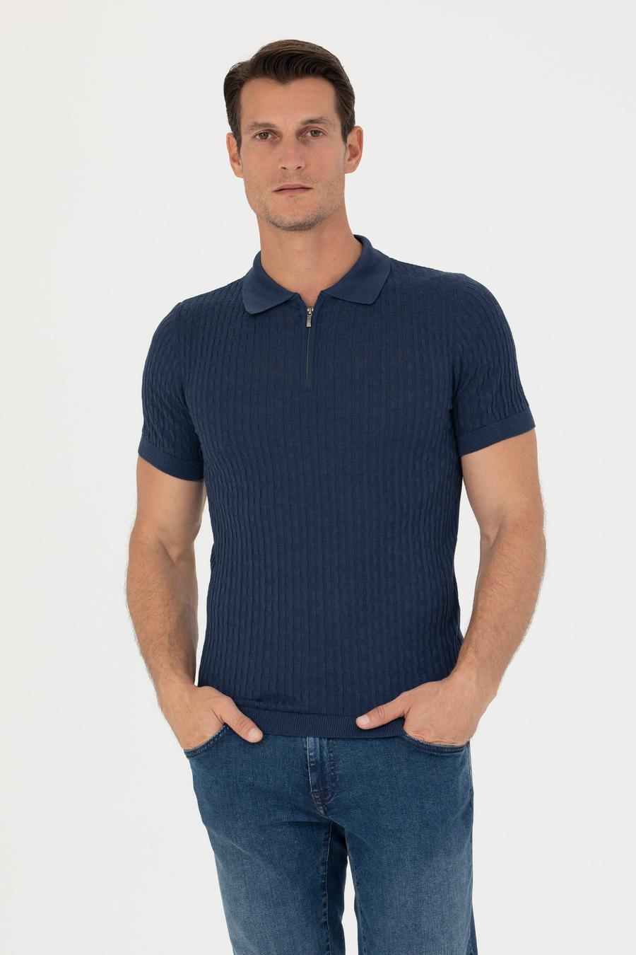 İndigo Slim Fit Polo Yaka Triko T-Shirt - 50265894068