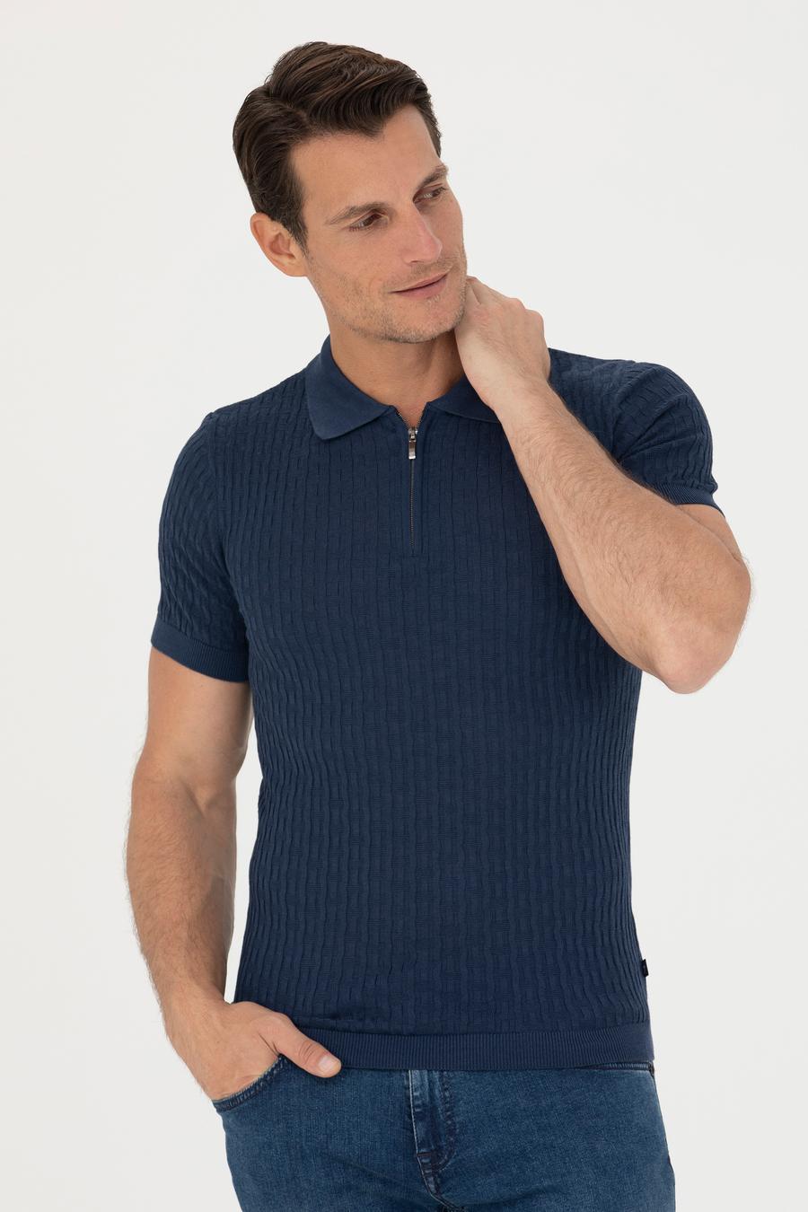 İndigo Slim Fit Polo Yaka Triko T-Shirt - 50265894068