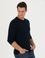 Lacivert Slim Fit Bisiklet Yaka Triko Kazak