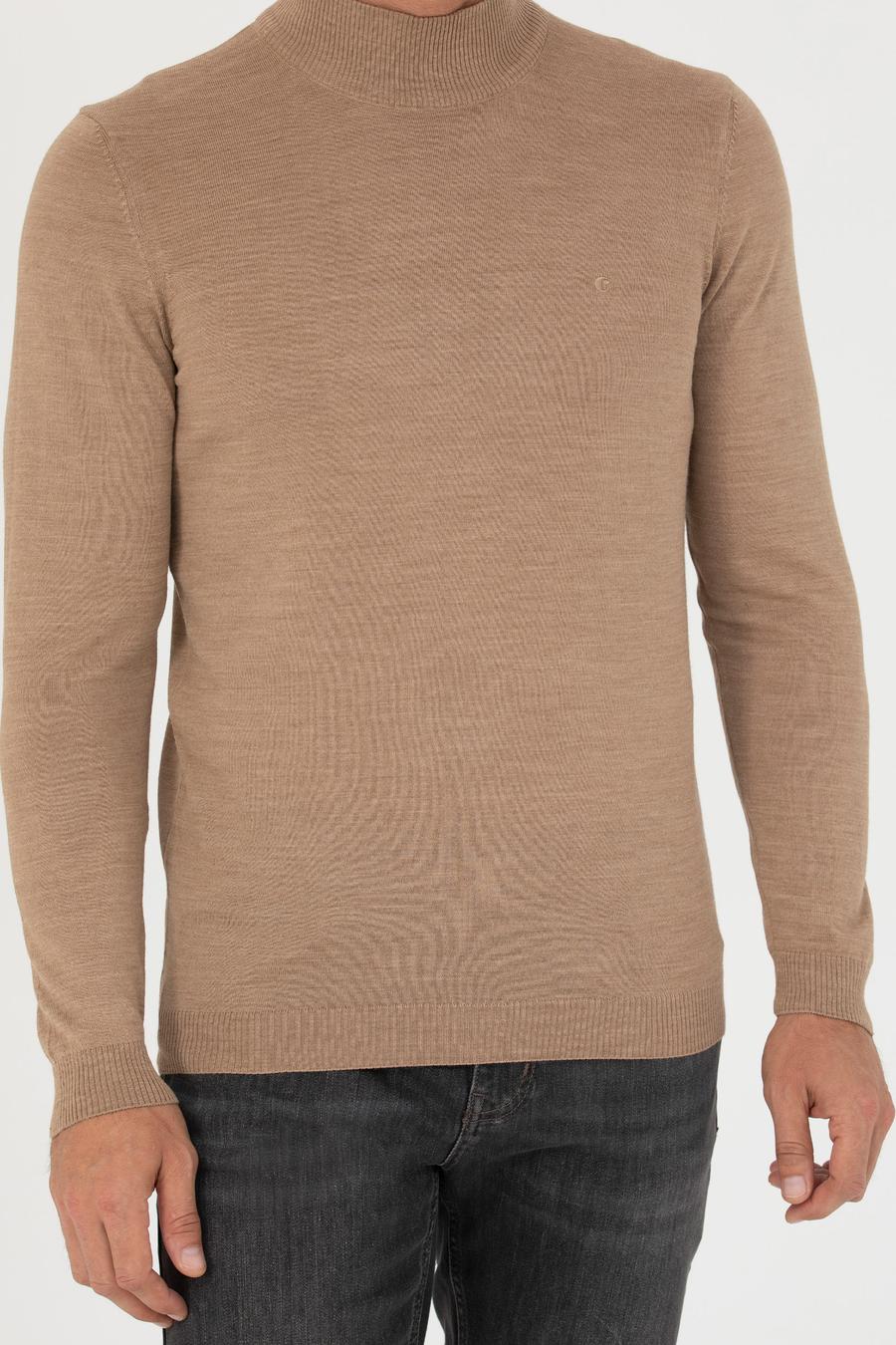 Camel Çeyrek Balıkçı Triko Kazak - 50270172013