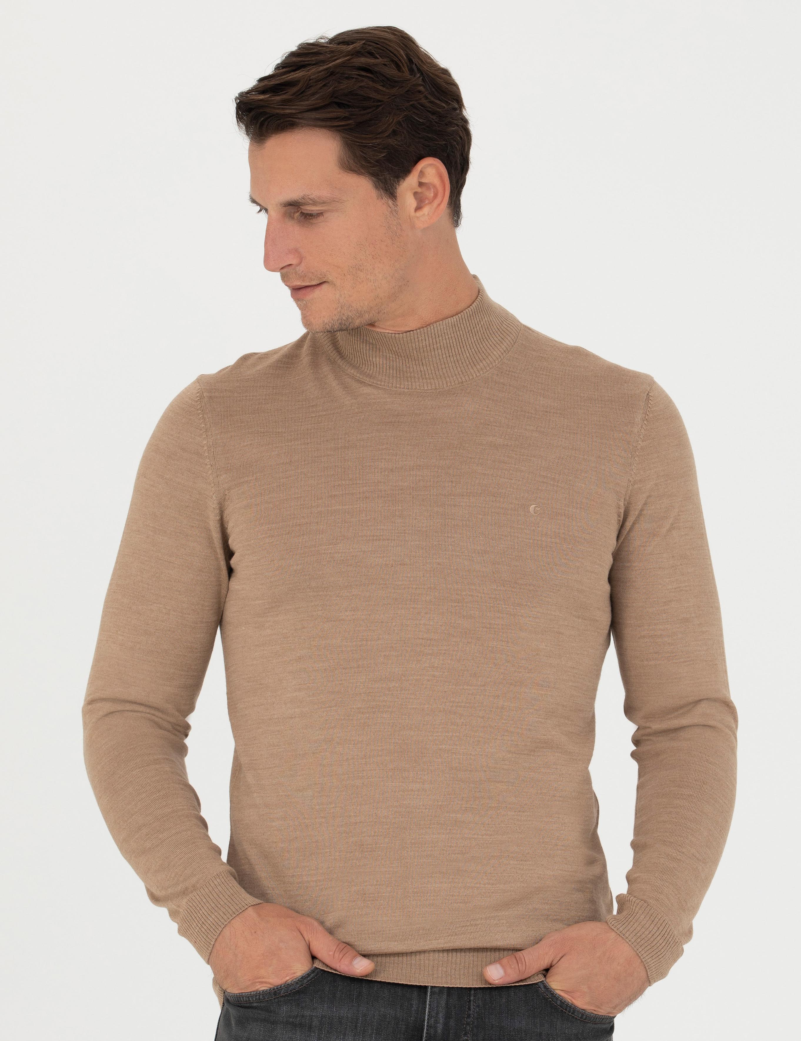 Camel Çeyrek Balıkçı Triko Kazak - 50270172013