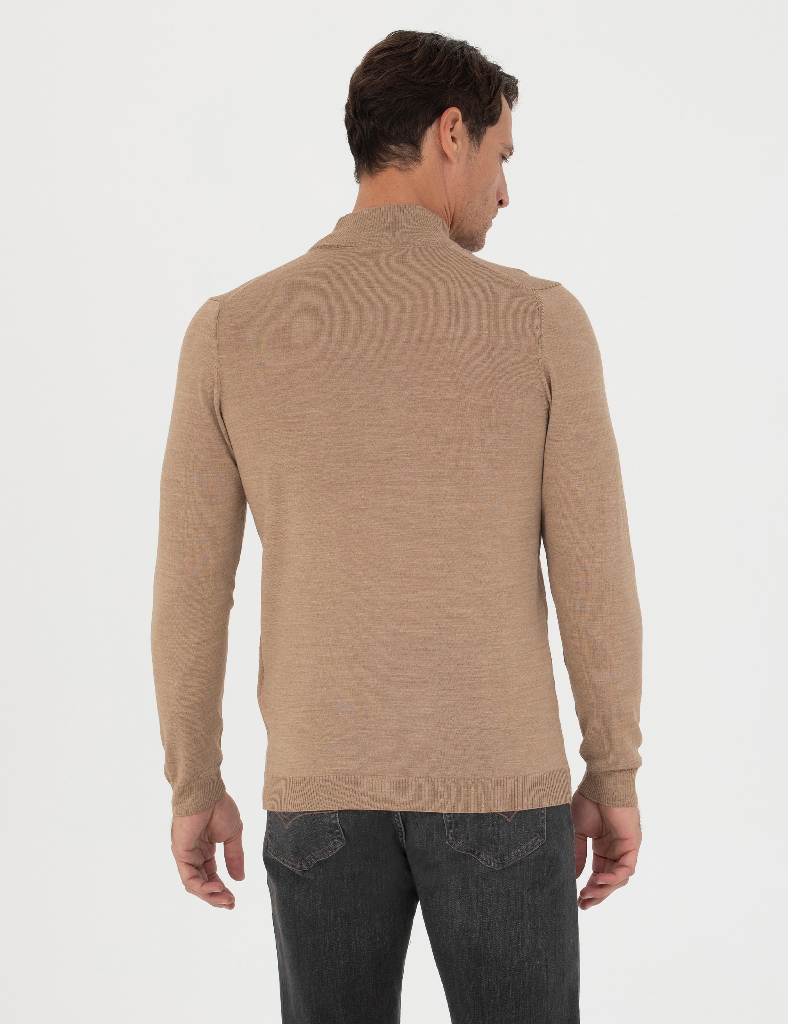 Camel Çeyrek Balıkçı Triko Kazak - 50270172013