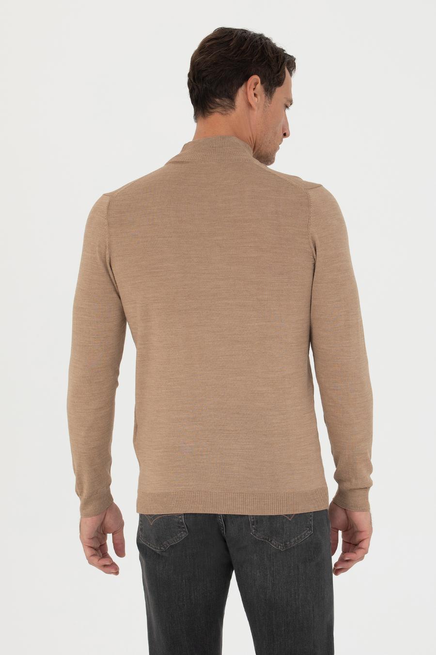 Camel Çeyrek Balıkçı Triko Kazak - 50270172013