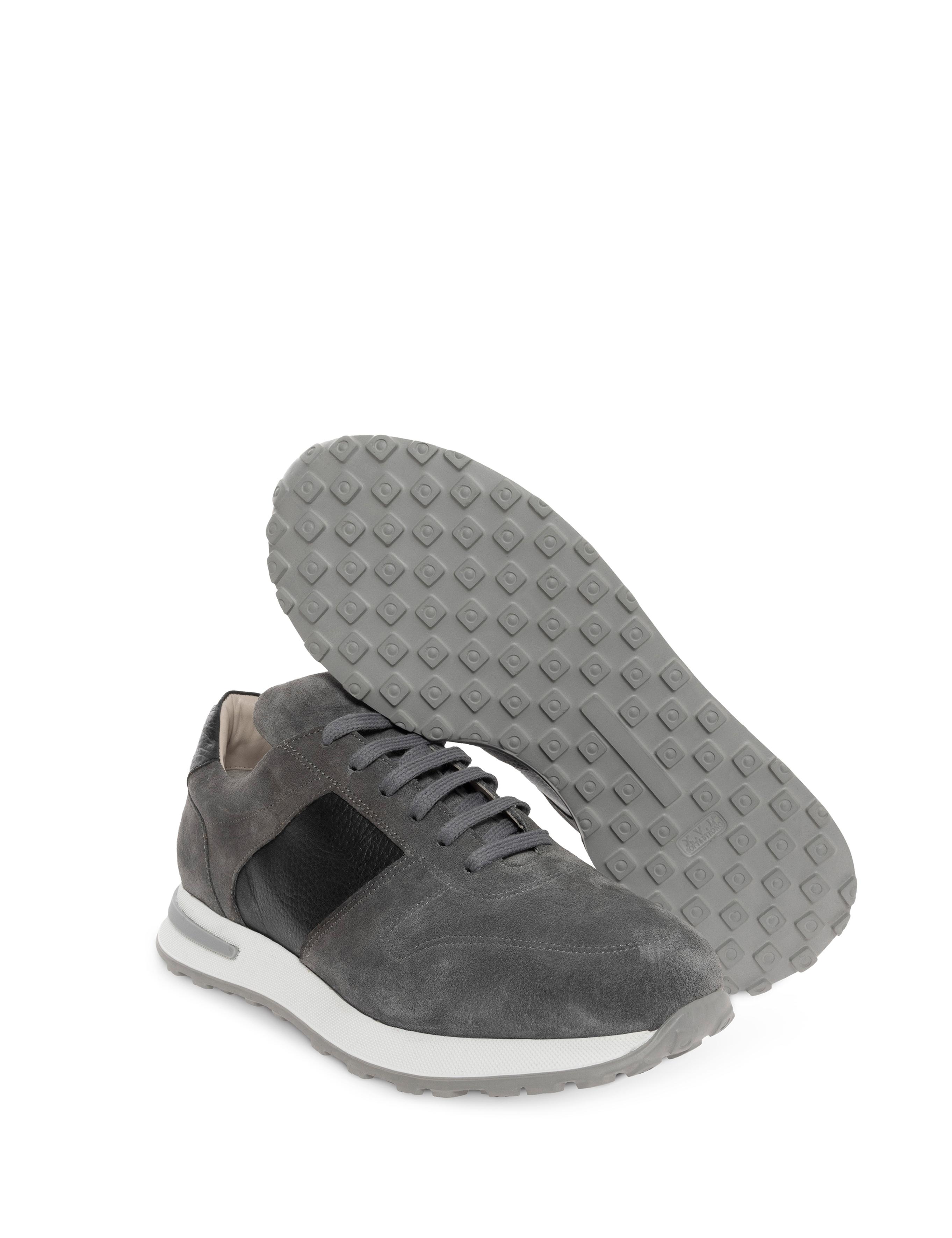 Gri Eva Taban %100 Deri Sneaker Ayakkabı - 50278446015