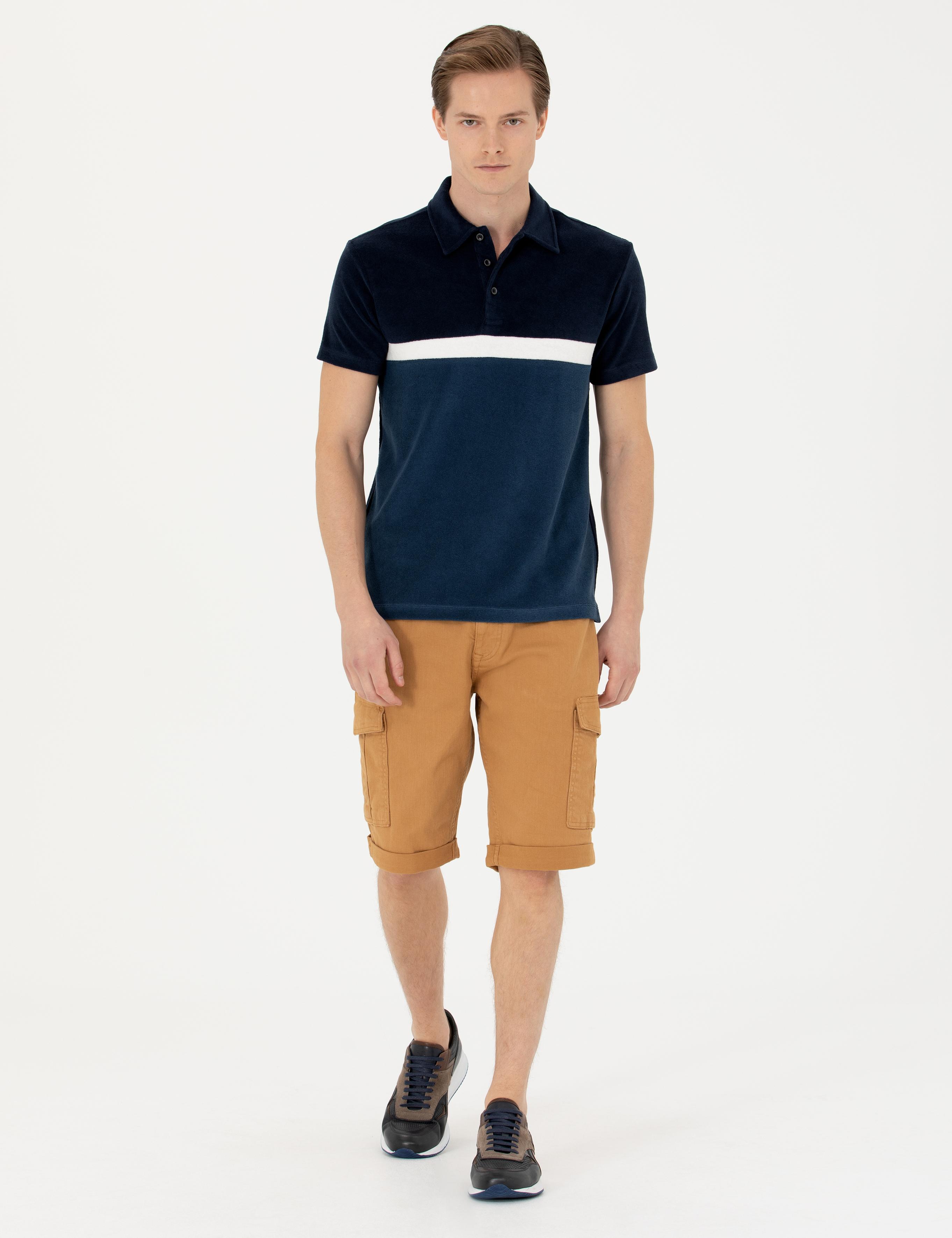 Camel Slim Fit Jean Bermuda Şort - 50269605028