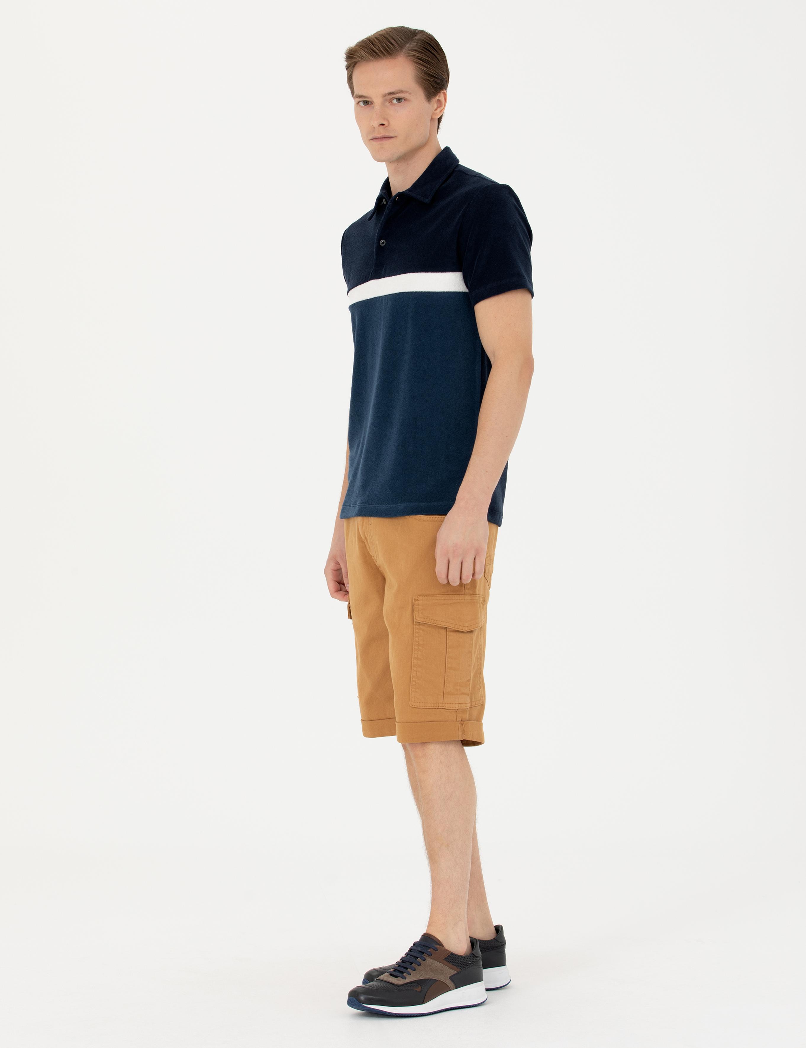 Camel Slim Fit Jean Bermuda Şort - 50269605028