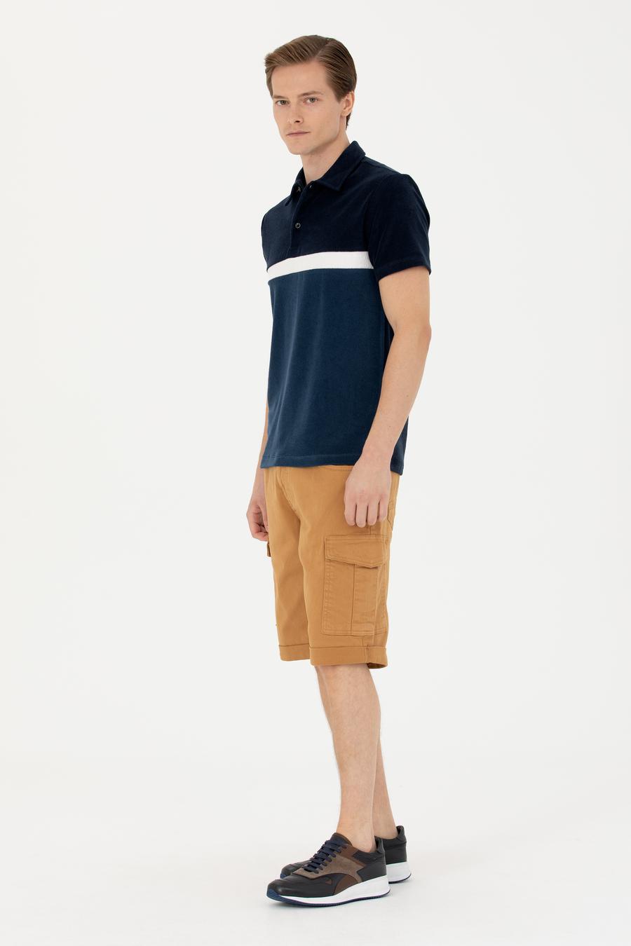 Camel Slim Fit Jean Bermuda Şort - 50269605028