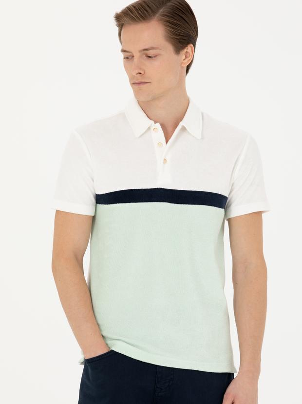 Yeşil Slim Fit Polo Yaka T-shirt