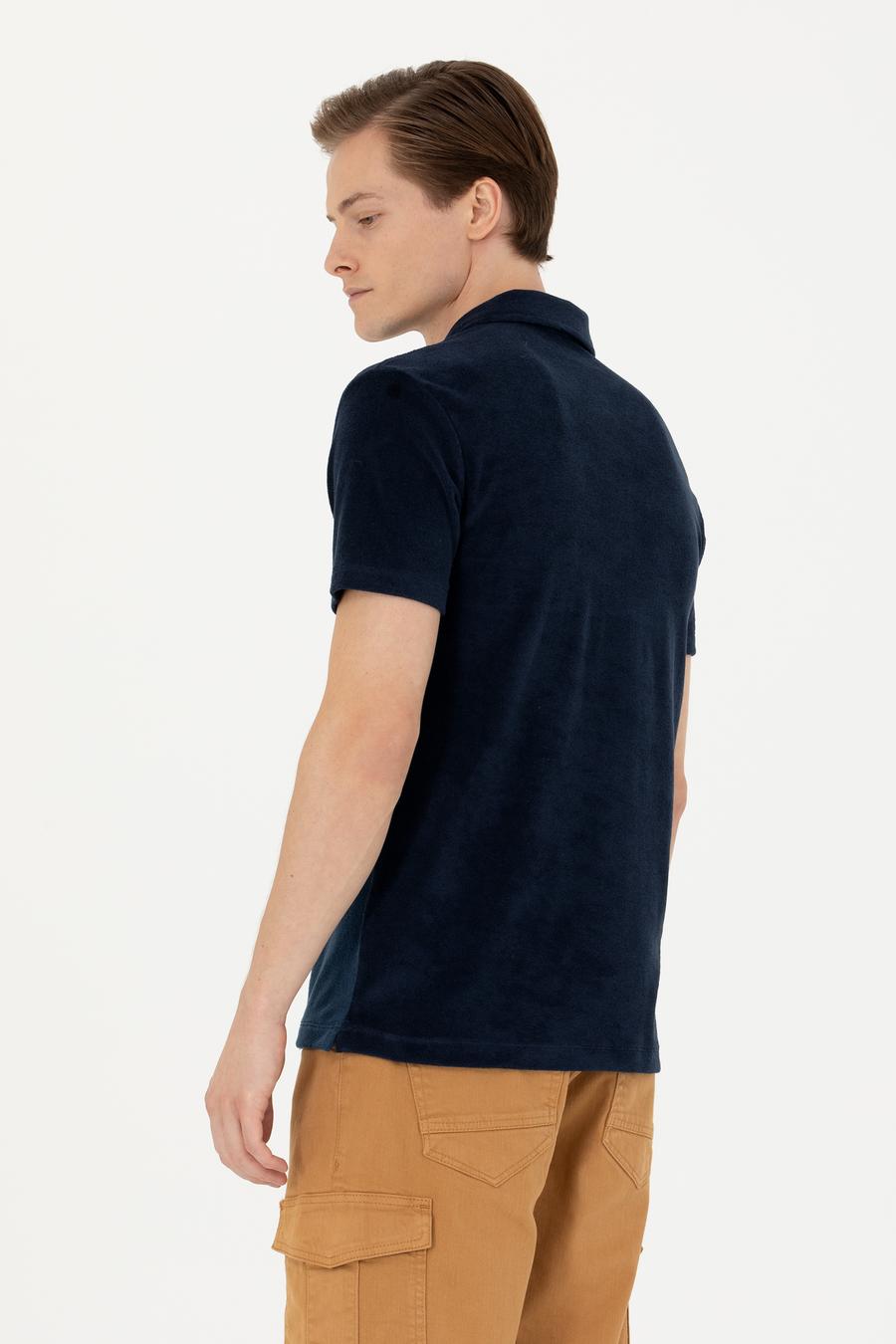 Lacivert Slim Fit Polo Yaka T-shirt - 50283240006