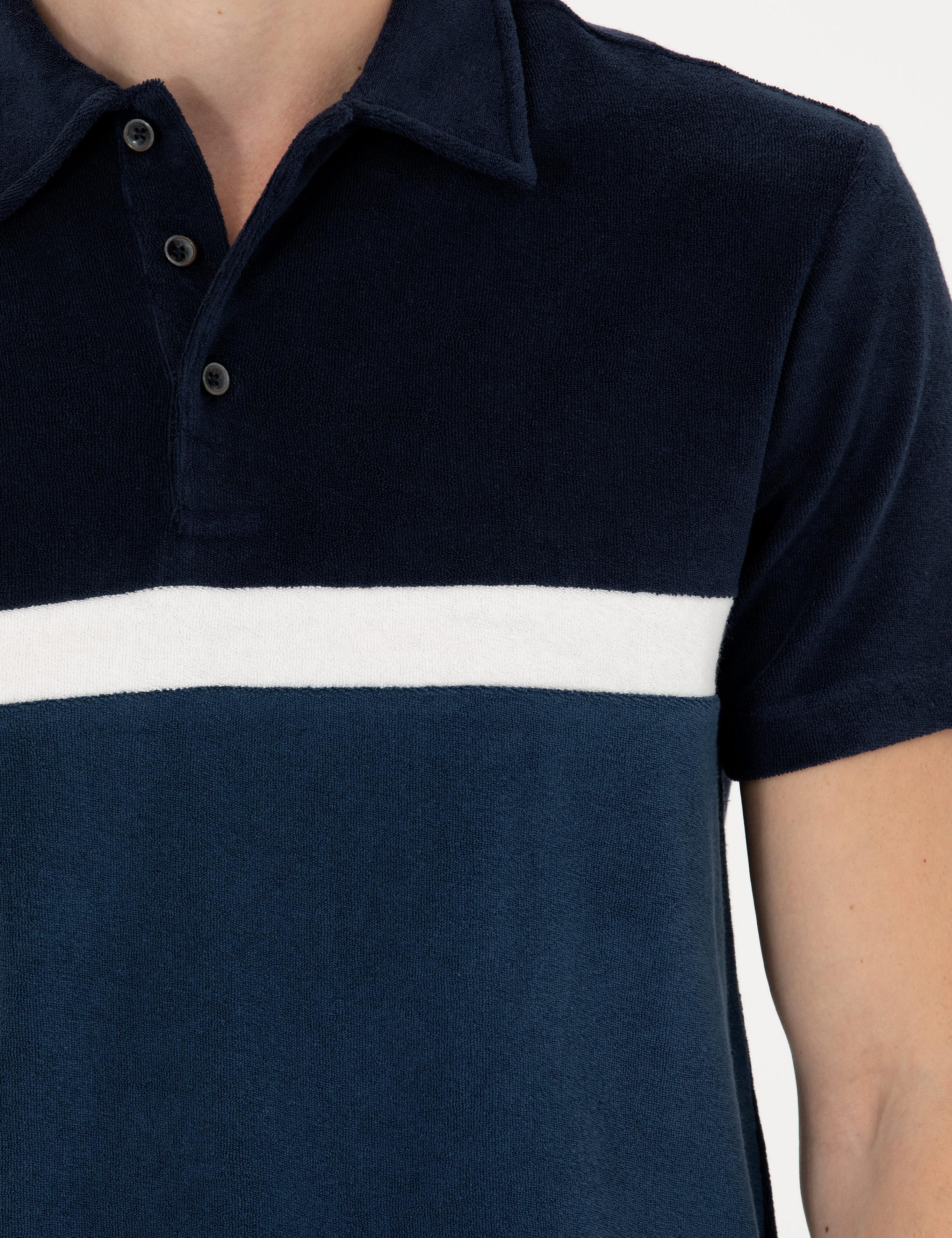 Lacivert Slim Fit Polo Yaka T-shirt - 50283240006