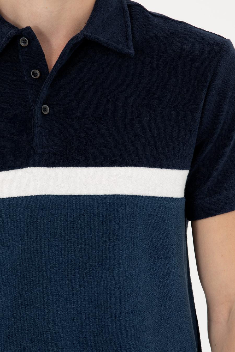 Lacivert Slim Fit Polo Yaka T-shirt - 50283240006