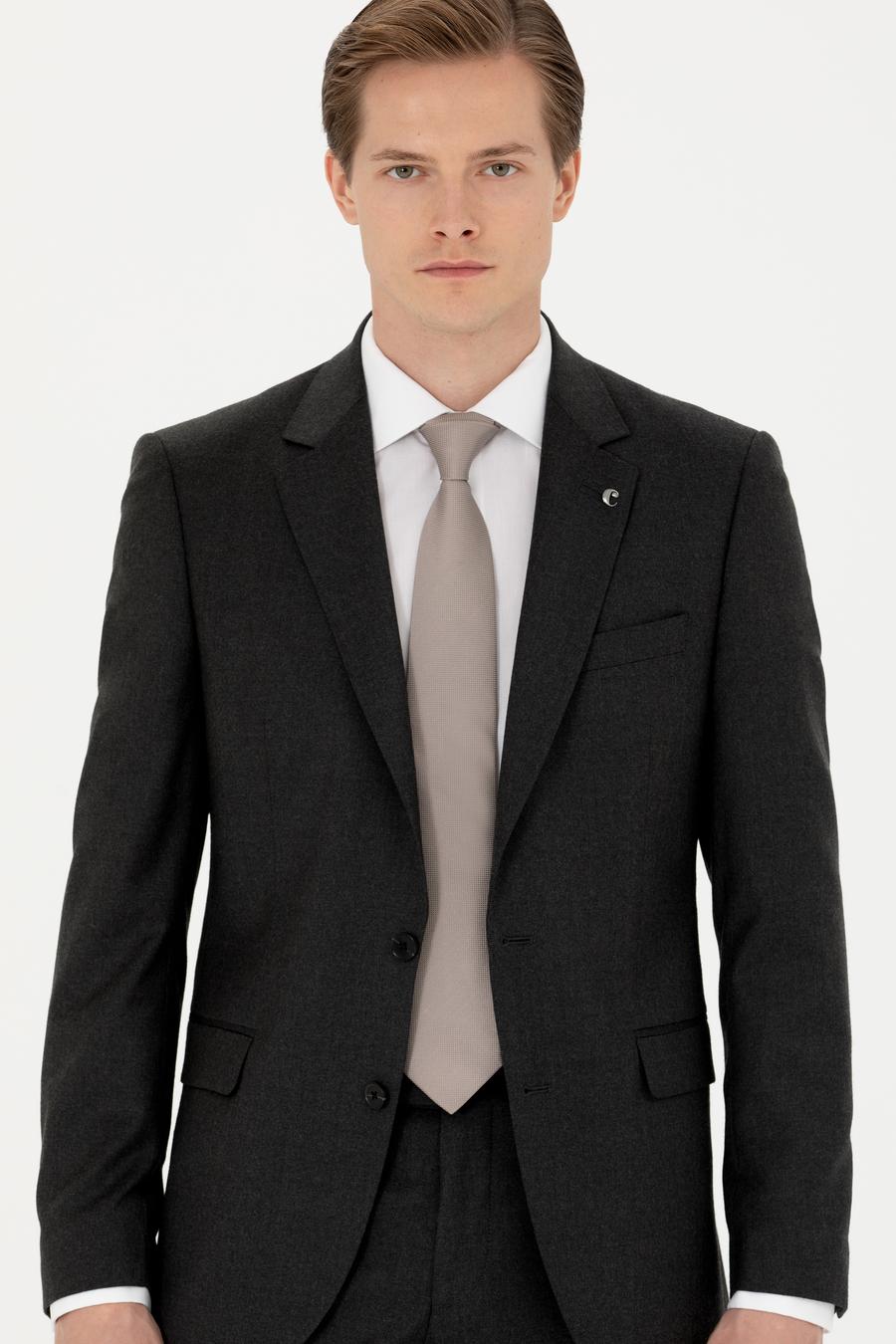 Yeşil Slim Fit Yün Karışımlı Klasik Ceket - 50270152302