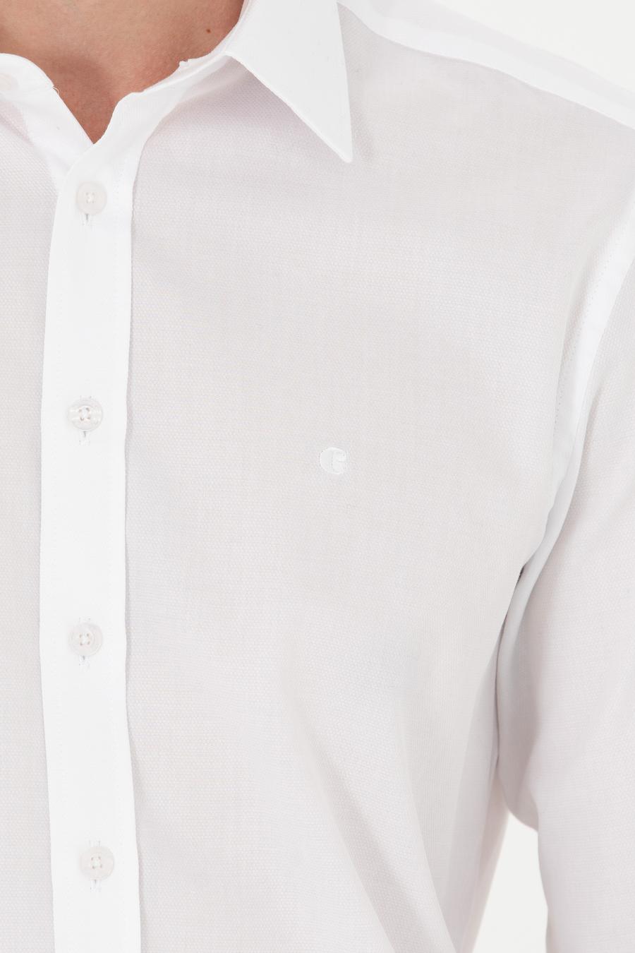 Beyaz Slim Fit Uzun Kollu Gömlek - 50273445022