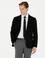 Siyah Slim Fit Yün Karışımlı Klasik Ceket