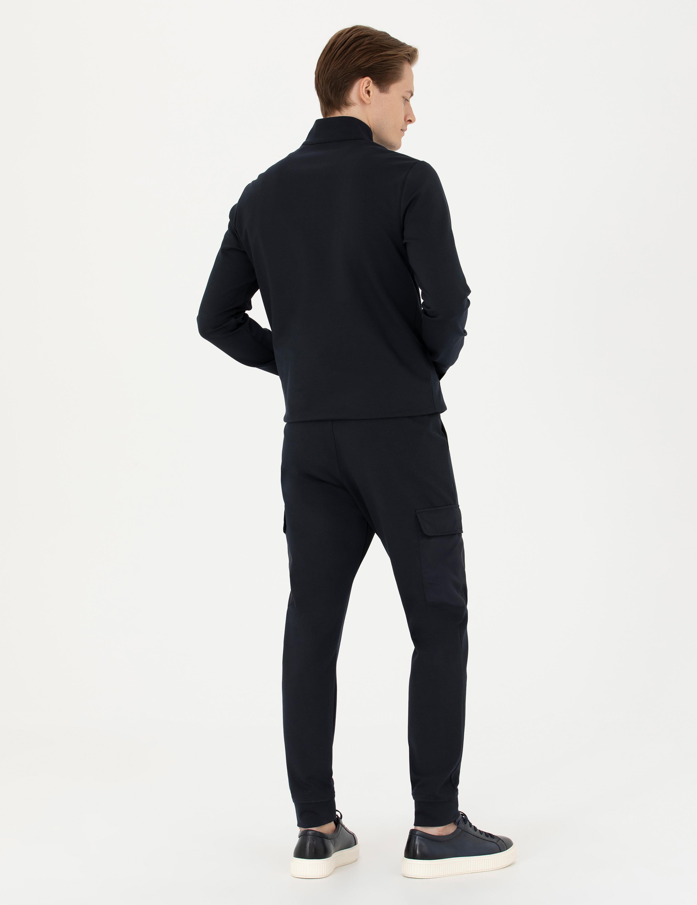 Lacivert Jogger Fit Kargo Cepli Eşofman Altı - 50272520015