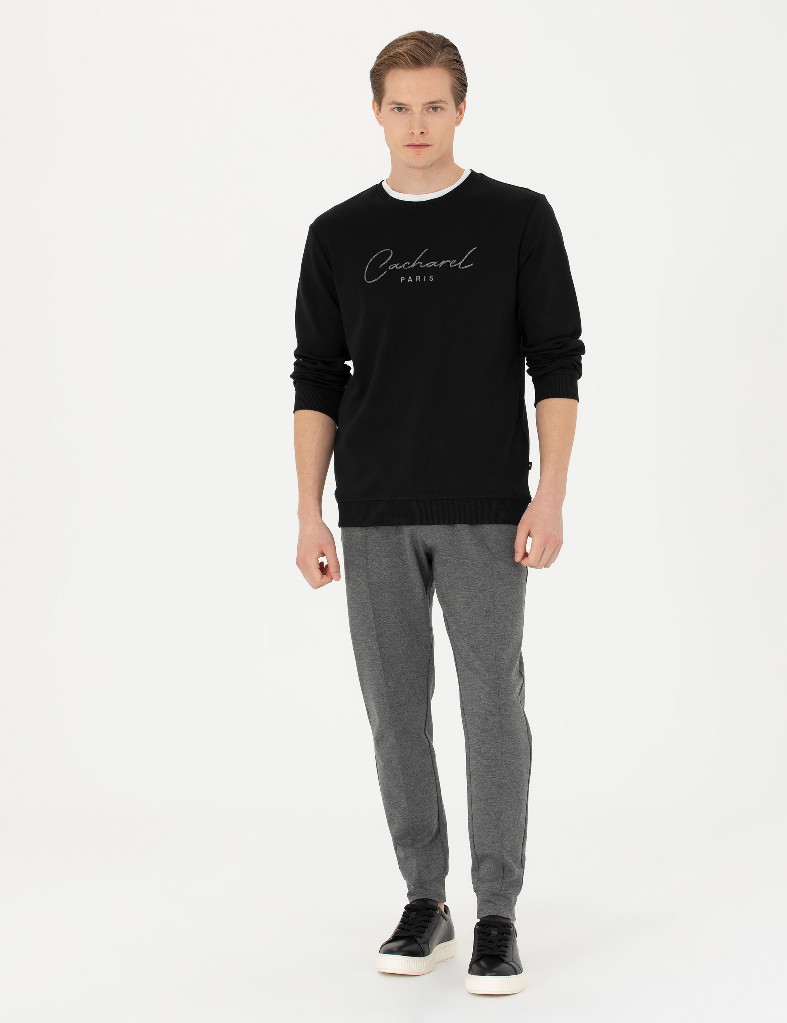 Gri Melanj New Slim Fit Eşofman Altı - 50277826005