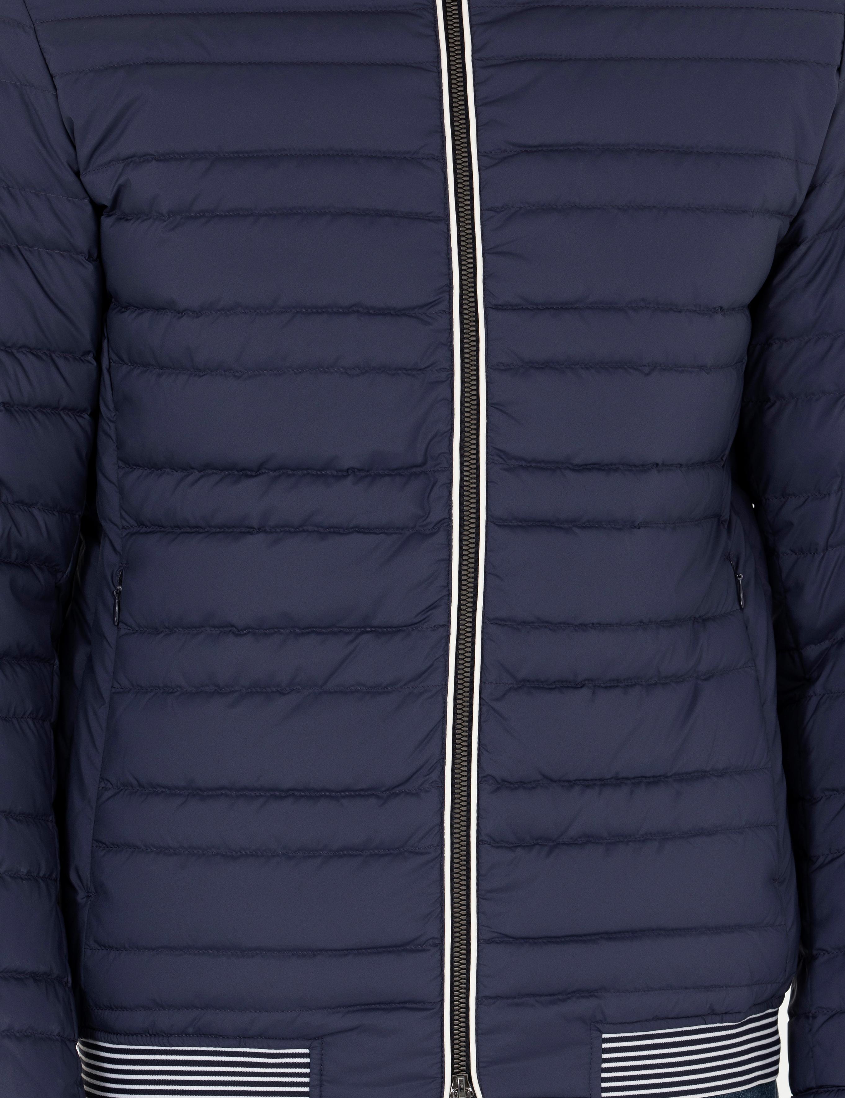 Lacivert İnce Kapitone Mont - 50273790022