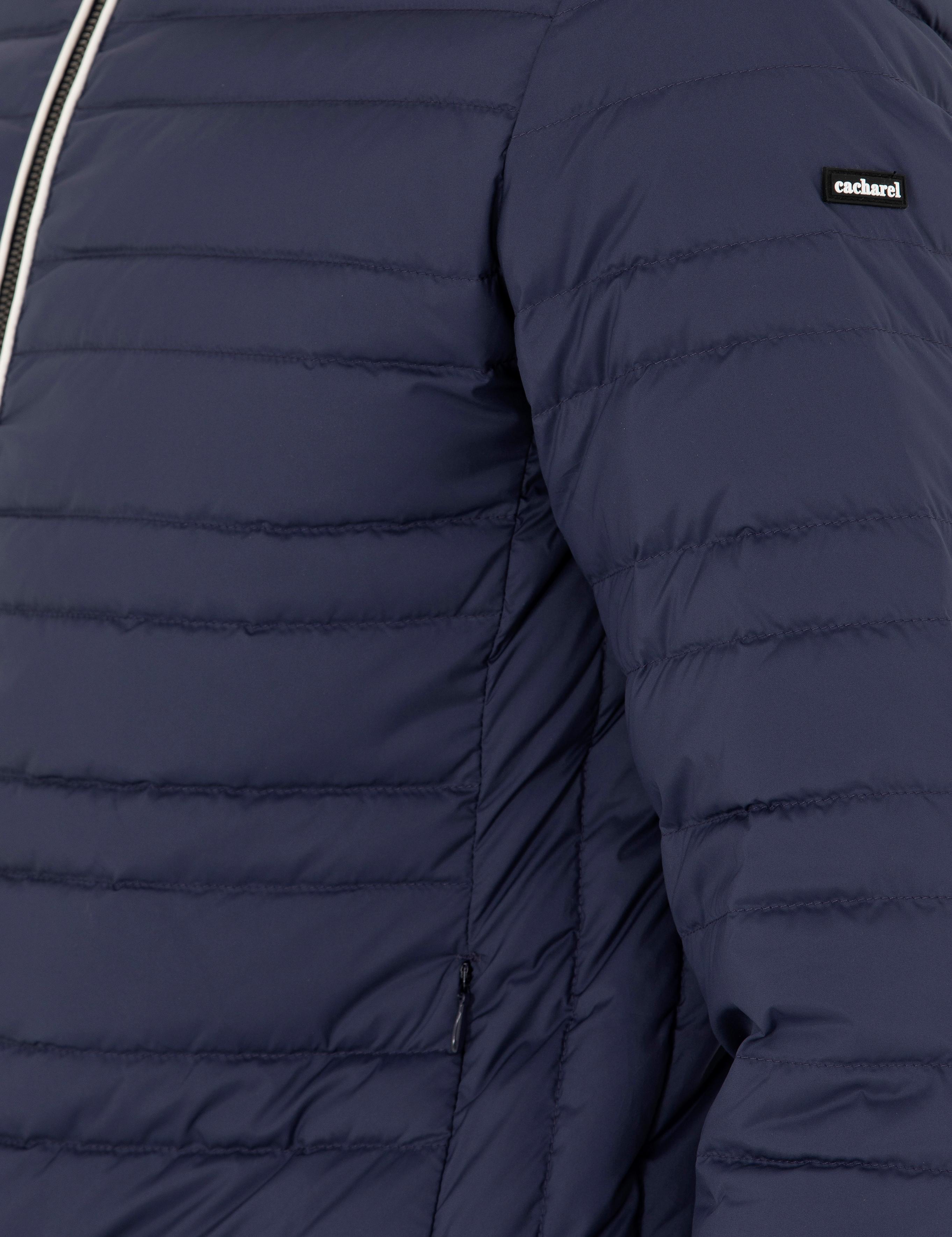 Lacivert İnce Kapitone Mont - 50273790022