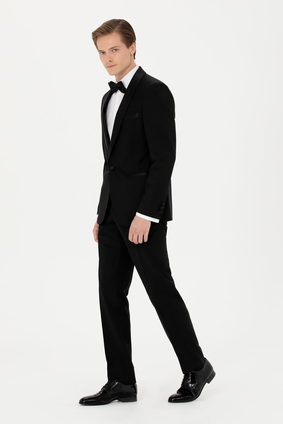 Siyah Slim Fit Smokin - 50283285011
