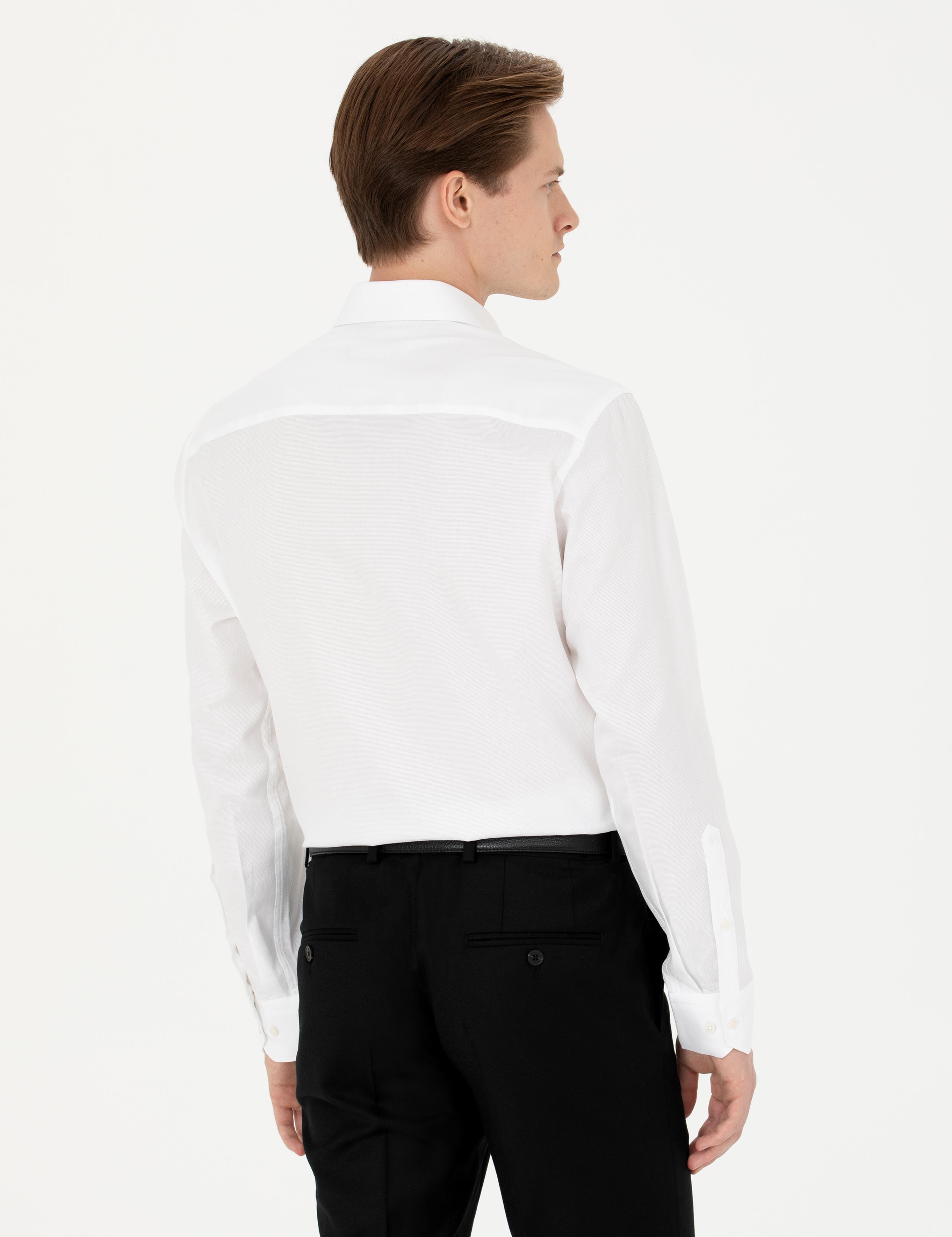 Beyaz Regular Fit Pamuk Gömlek - 50280160004