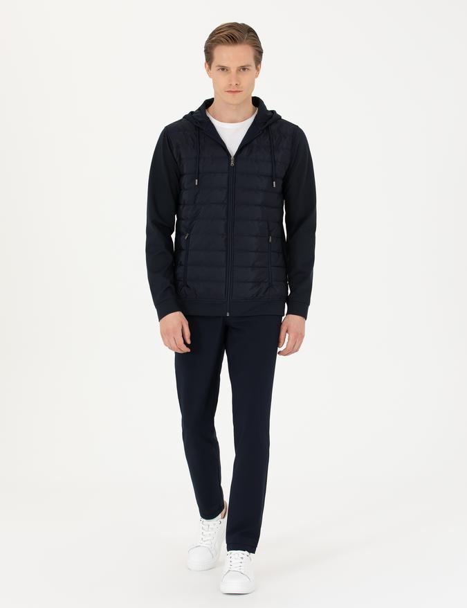 Lacivert Slim Fit Kanvas