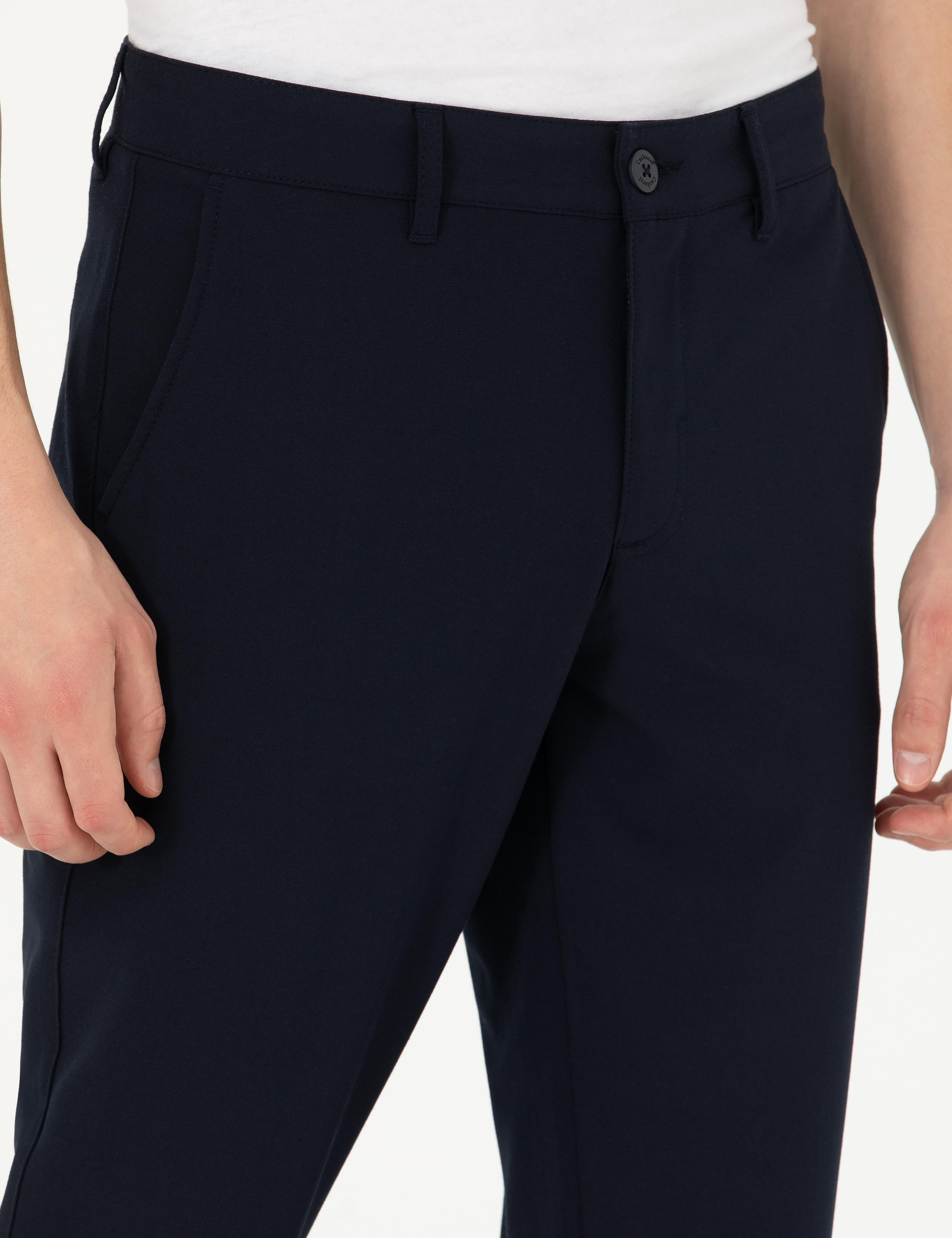 Lacivert Slim Fit Kanvas - 50274706108