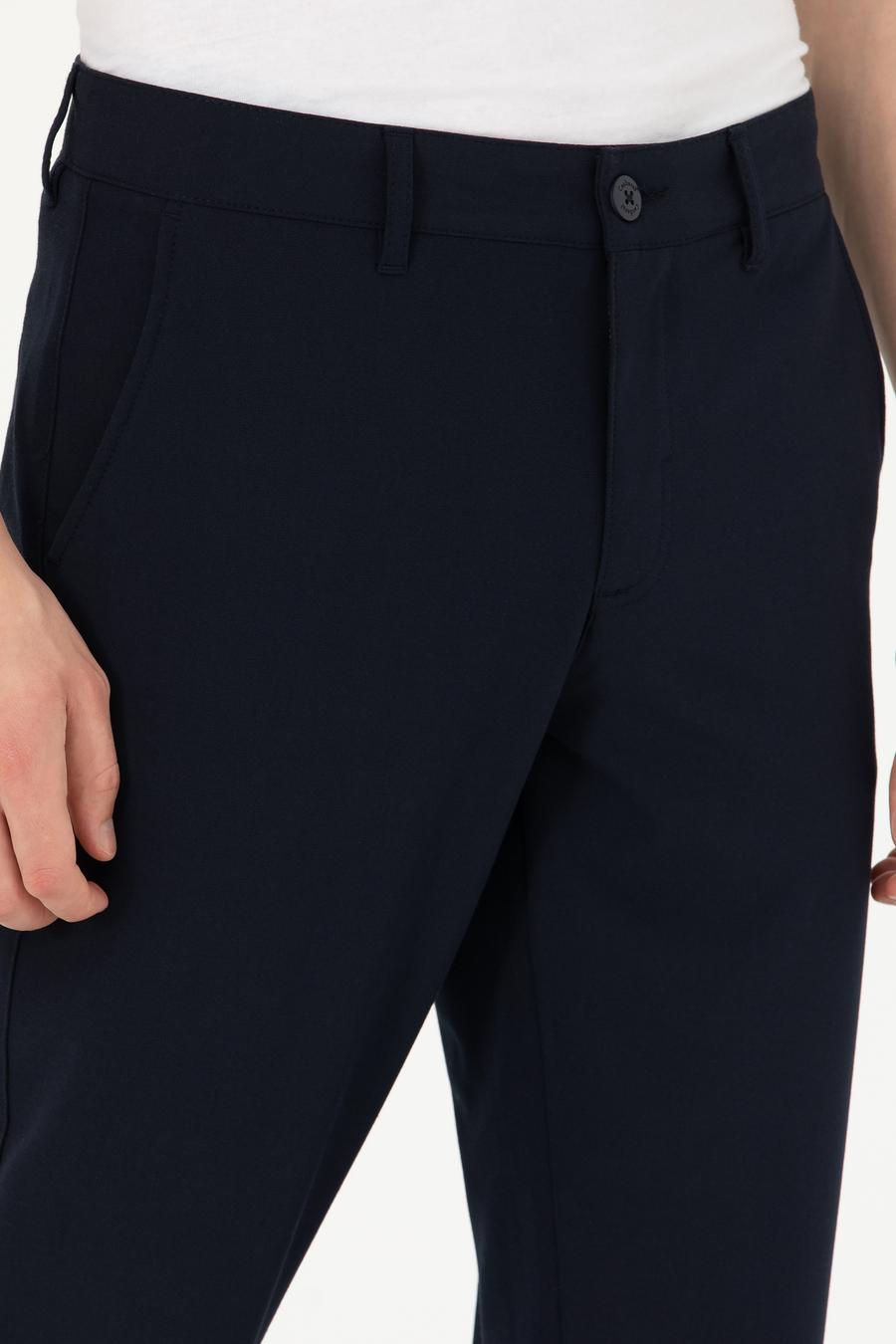 Lacivert Slim Fit Kanvas - 50274706108