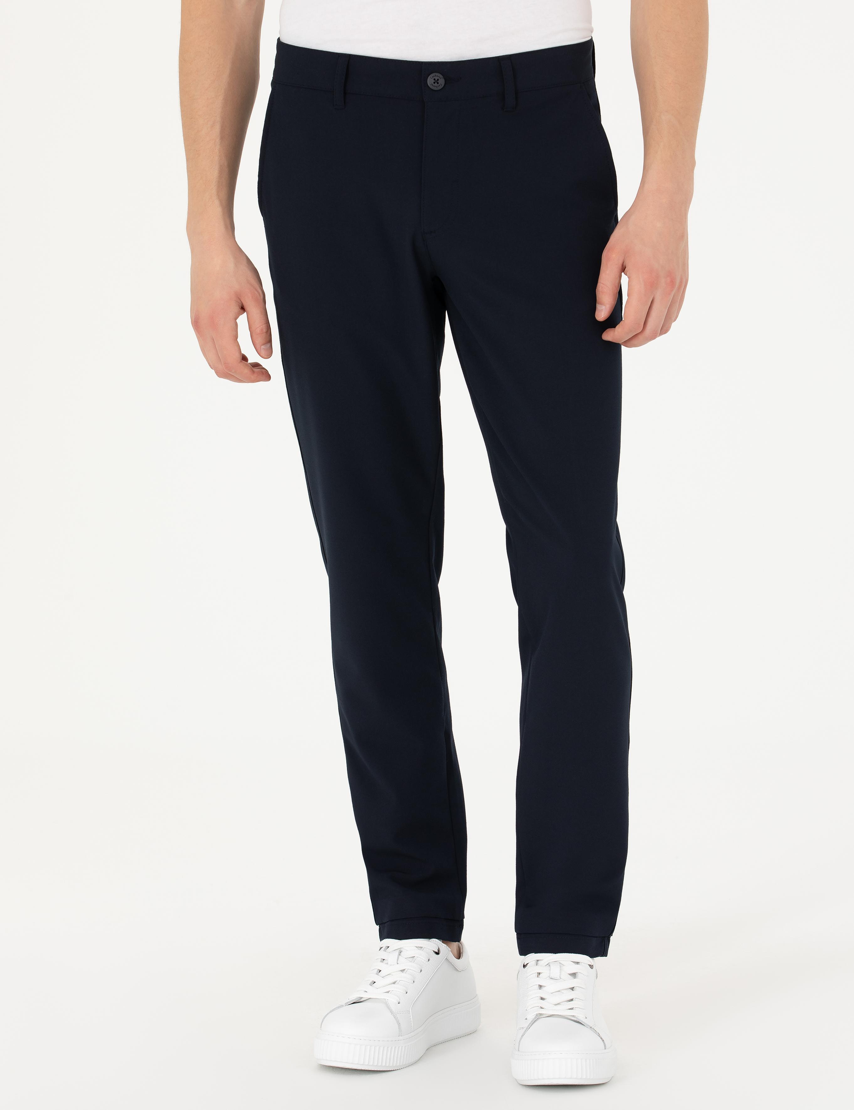 Lacivert Slim Fit Kanvas - 50274706108