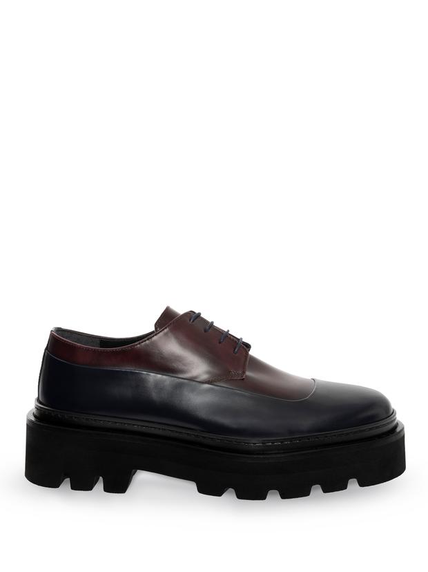 Bordo Eva Taban %100 Deri Smart Casual Ayakkabı