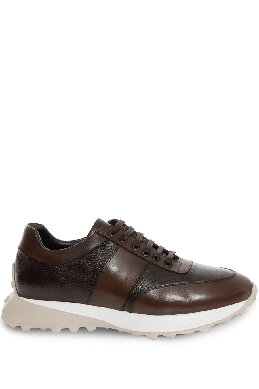 Kahverengi Eva Taban %100 Deri Sneaker Ayakkabı - 50277671014
