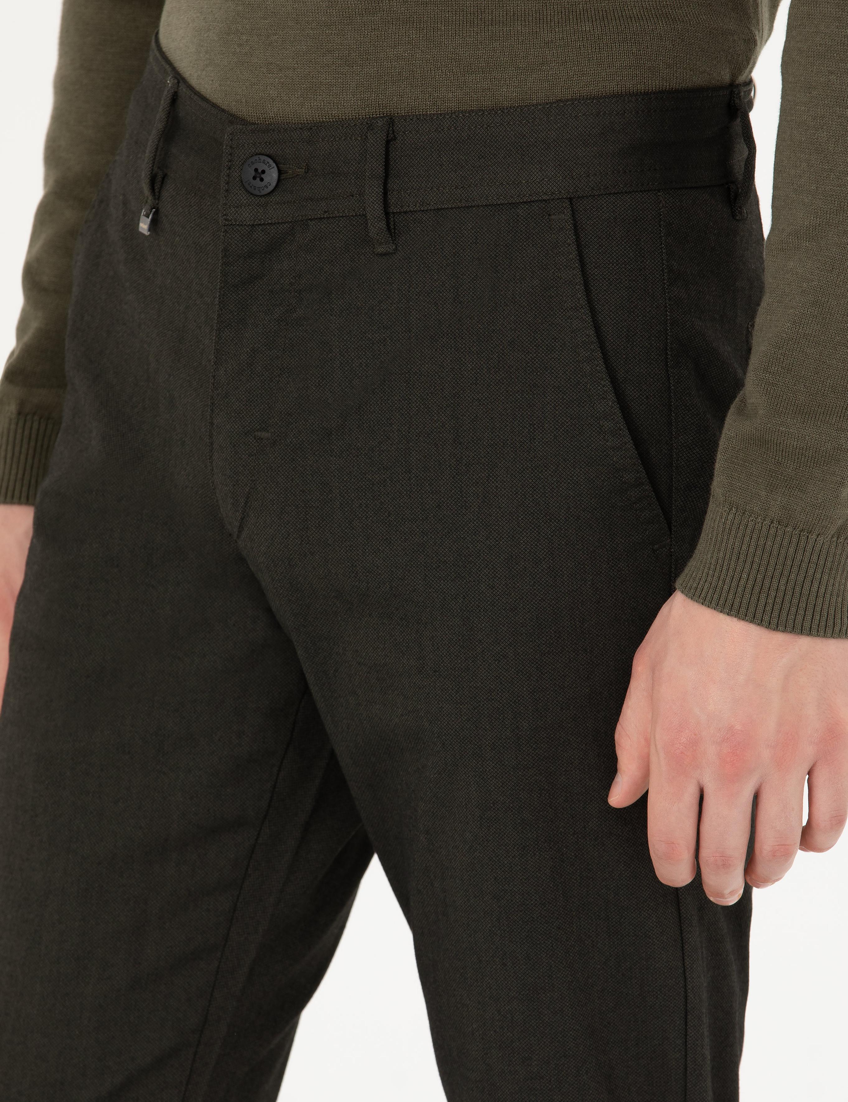 Haki Slim Fit Kanvas Pantolon - 50277668073