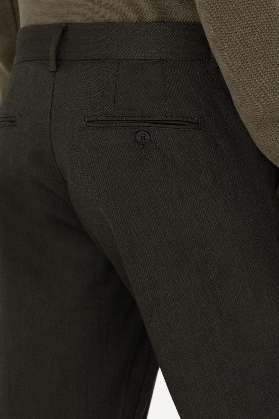 Haki Slim Fit Kanvas Pantolon - 50277668073