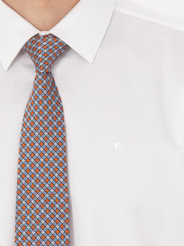 Beyaz Slim Fit Uzun Kollu Basic Gömlek
