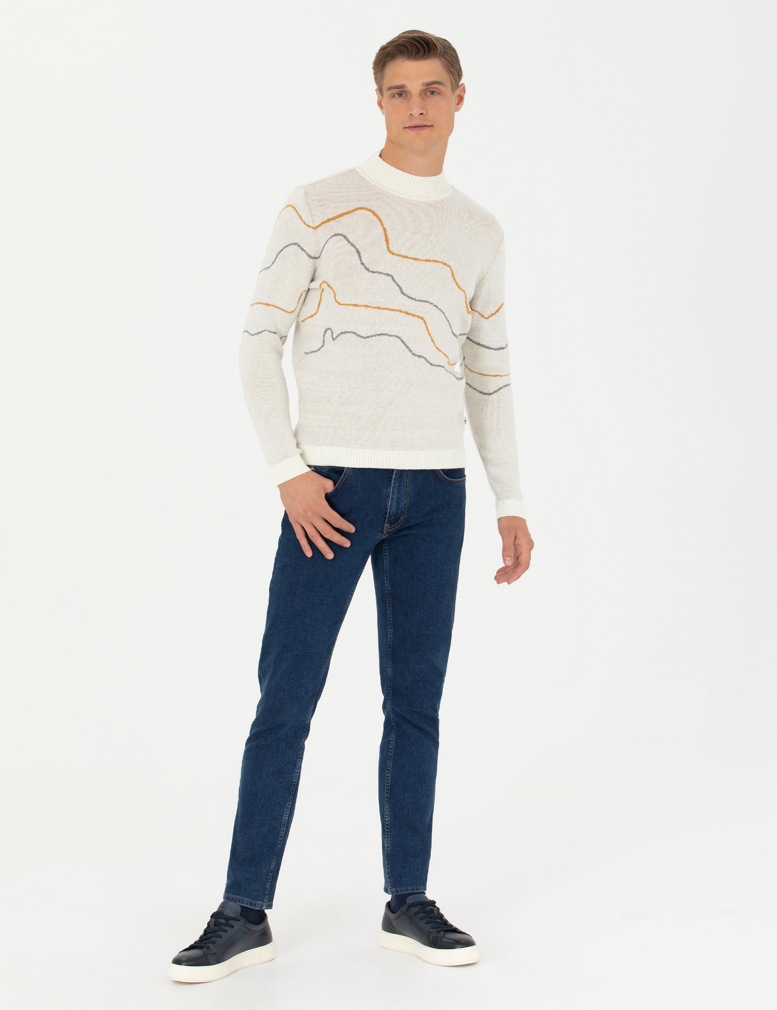Camel Regular Fit Pamuk Karışımlı Yarım Balıkçı Yaka Triko Kazak - 50272281010