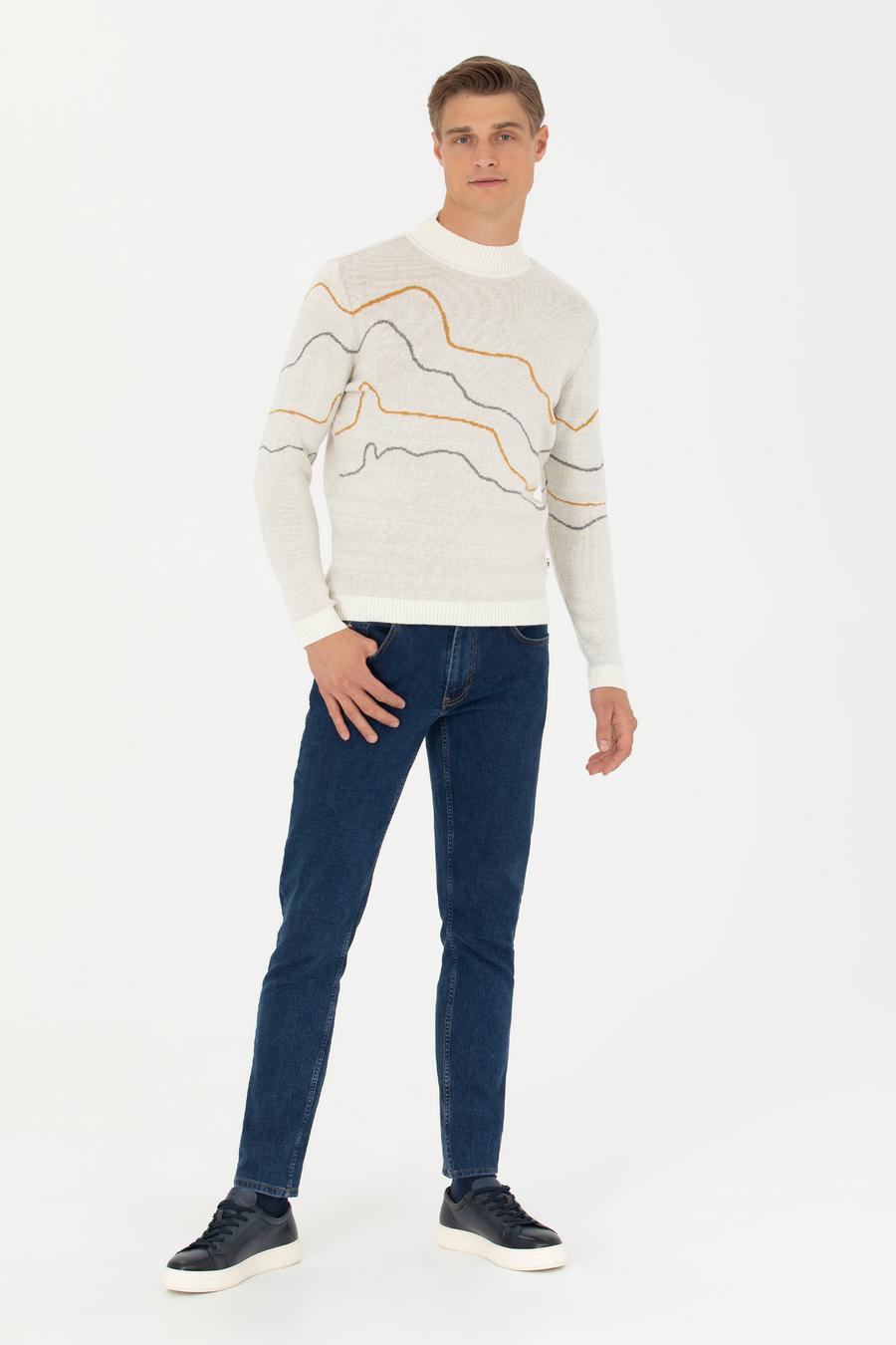 Camel Regular Fit Pamuk Karışımlı Yarım Balıkçı Yaka Triko Kazak - 50272281010
