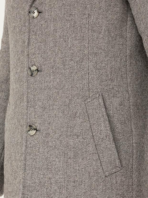Gri Slim Fit Palto
