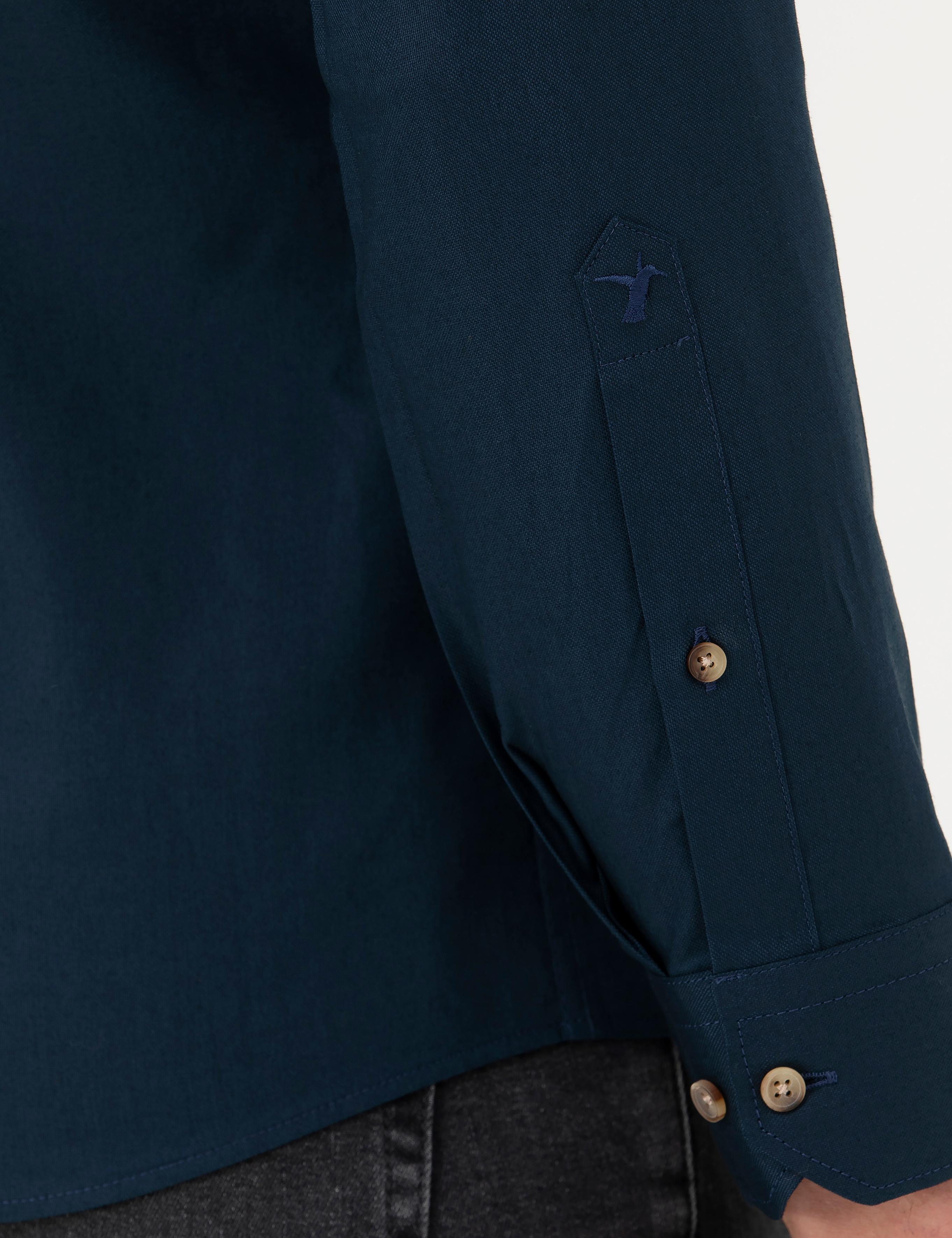 Lacivert Slim Fit %100 Pamuk Oxford Gömlek - 50270162122
