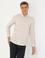 Bej Slim Fit %100 Pamuk Oxford Gömlek