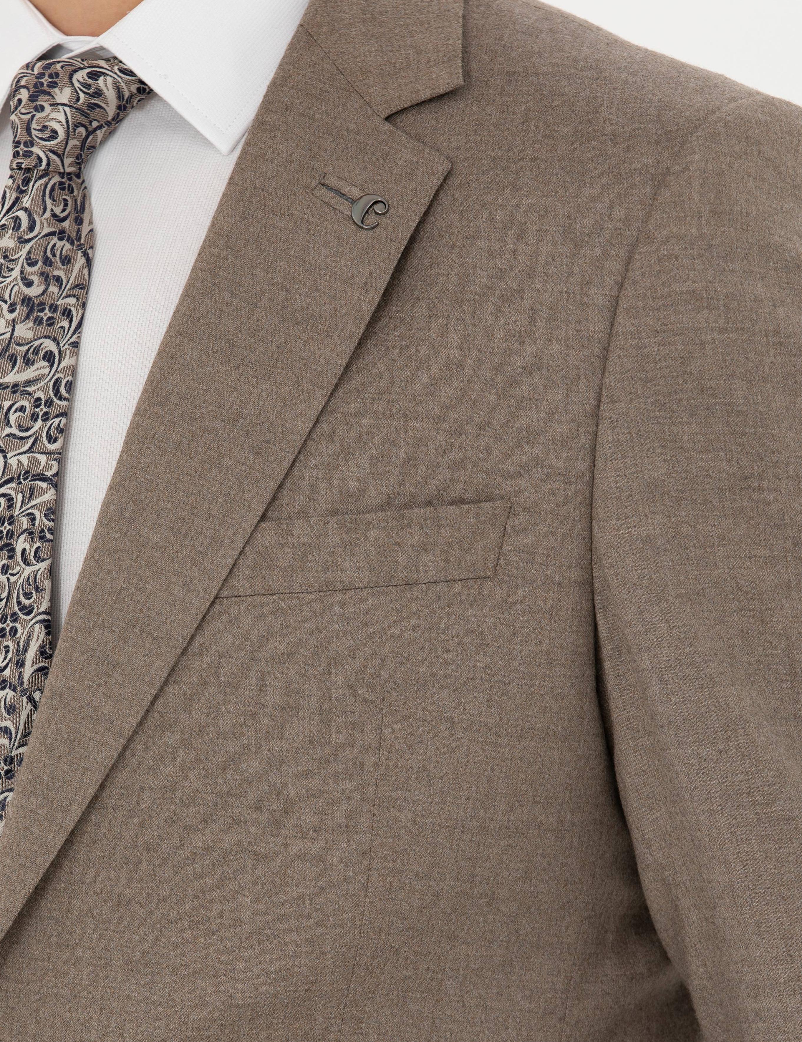 Camel Slim Fit Yün Karışımlı Klasik Ceket - 50270152182