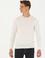 Beyaz Slim Fit Bisiklet Yaka Basic Triko Kazak
