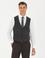 Antrasit Slim Fit Yün Karışımlı Klasik Yelek