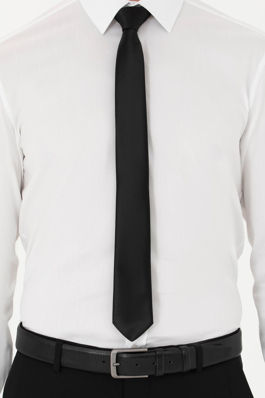 Beyaz Slim Fit Pamuk Karışımlı Klasik Gömlek - 50282995005
