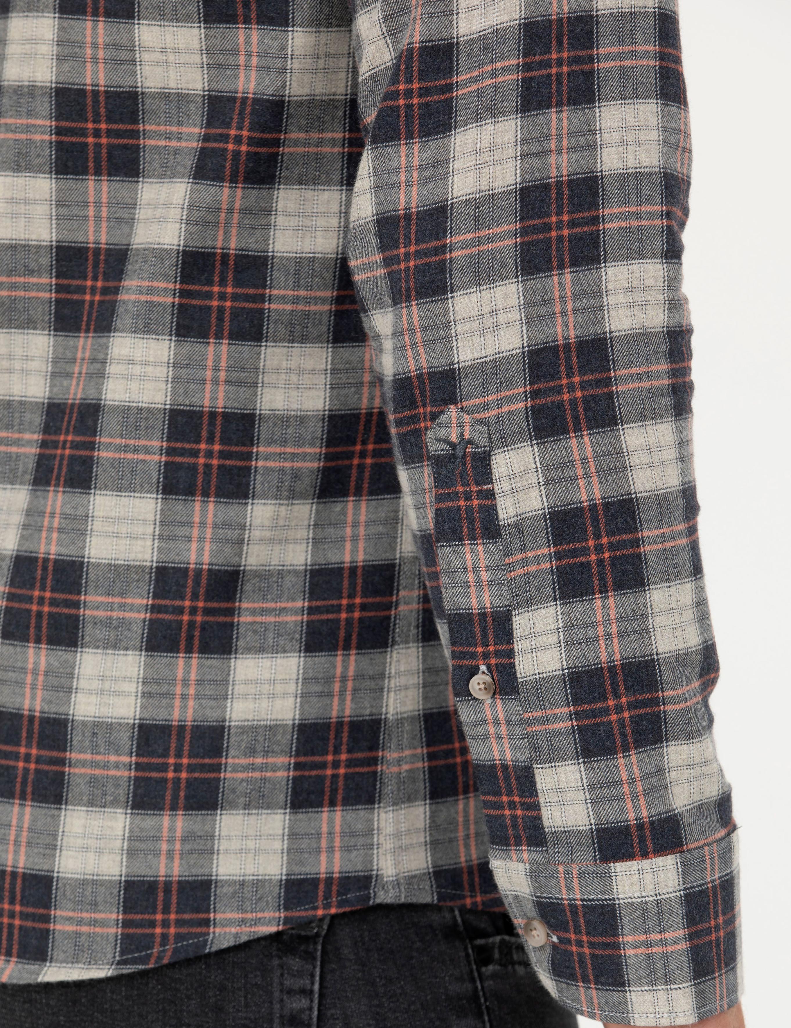 Bej Slim Fit Uzun Kollu Gömlek - 50282560057
