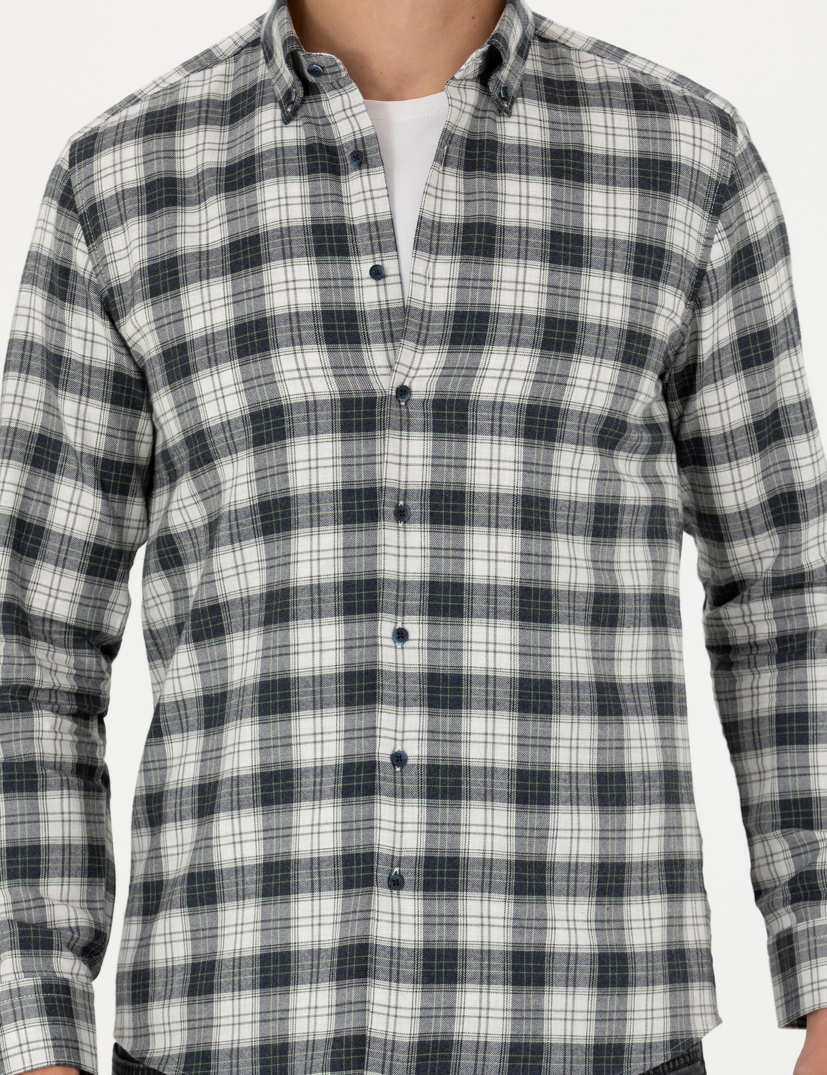 Taş Slim Fit Uzun Kollu Gömlek - 50282560048