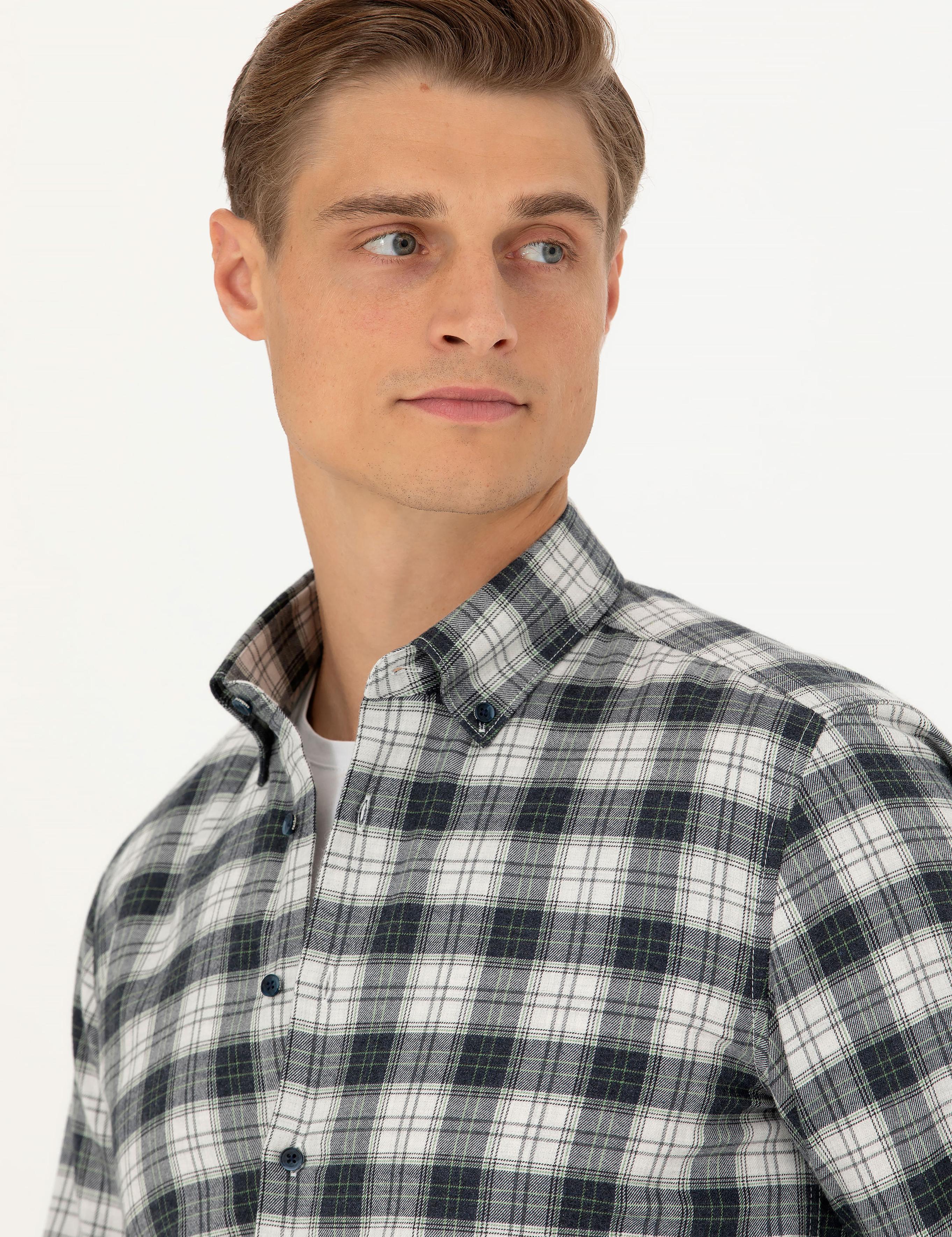 Taş Slim Fit Uzun Kollu Gömlek - 50282560048