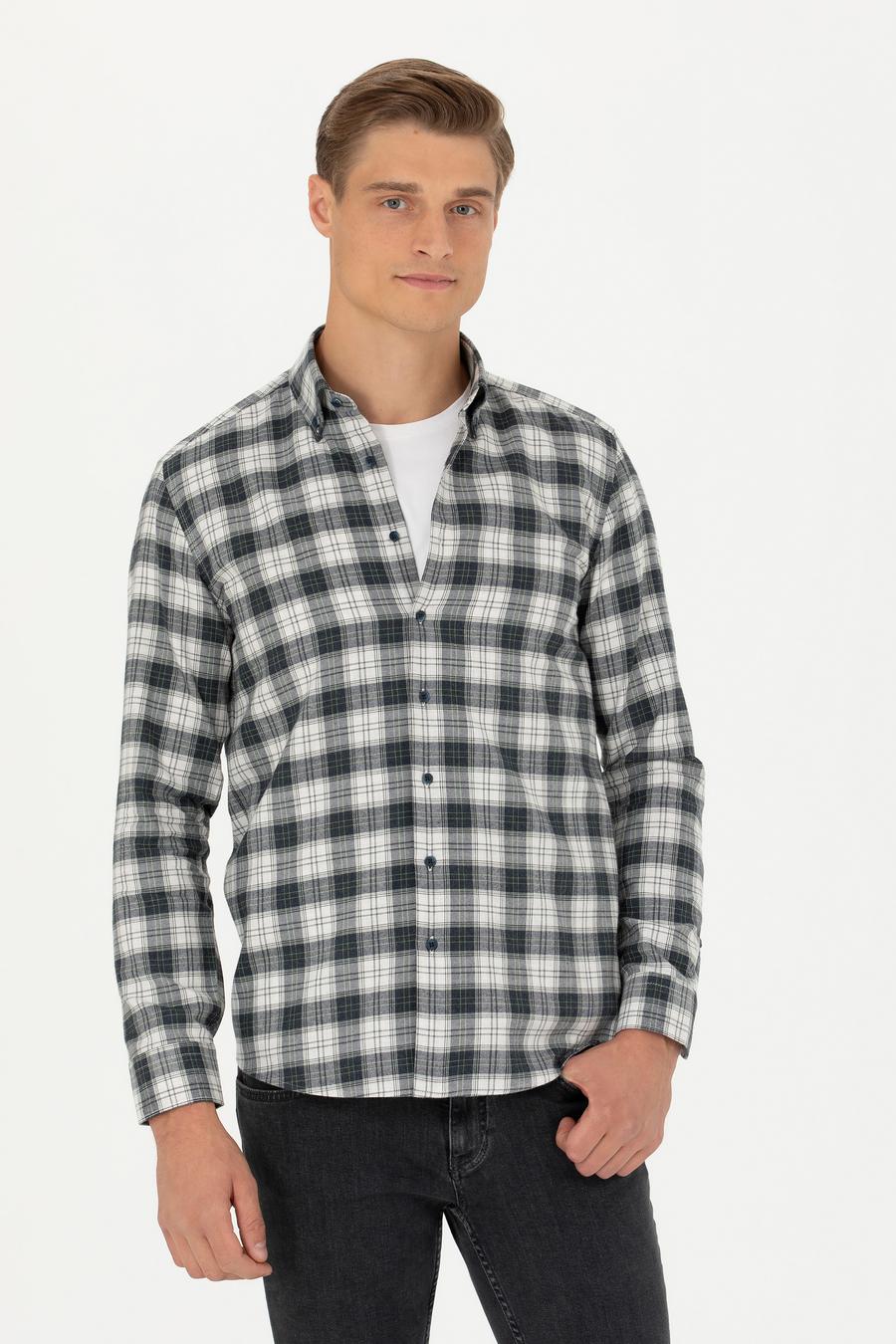 Taş Slim Fit Uzun Kollu Gömlek - 50282560048