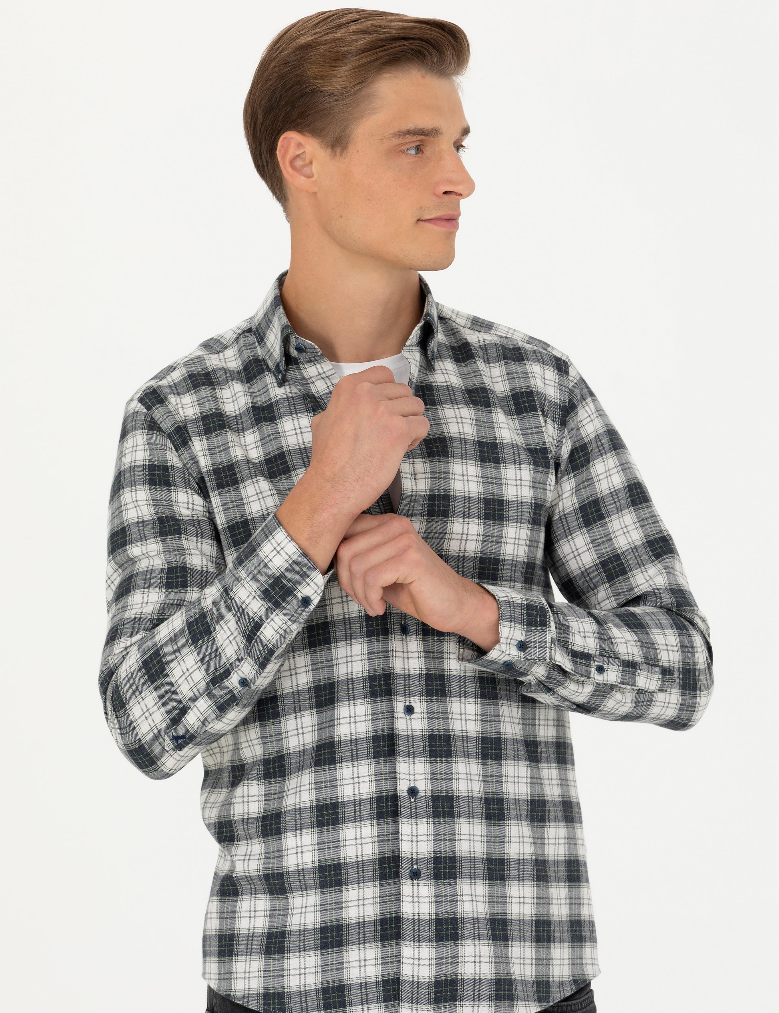 Taş Slim Fit Uzun Kollu Gömlek - 50282560048