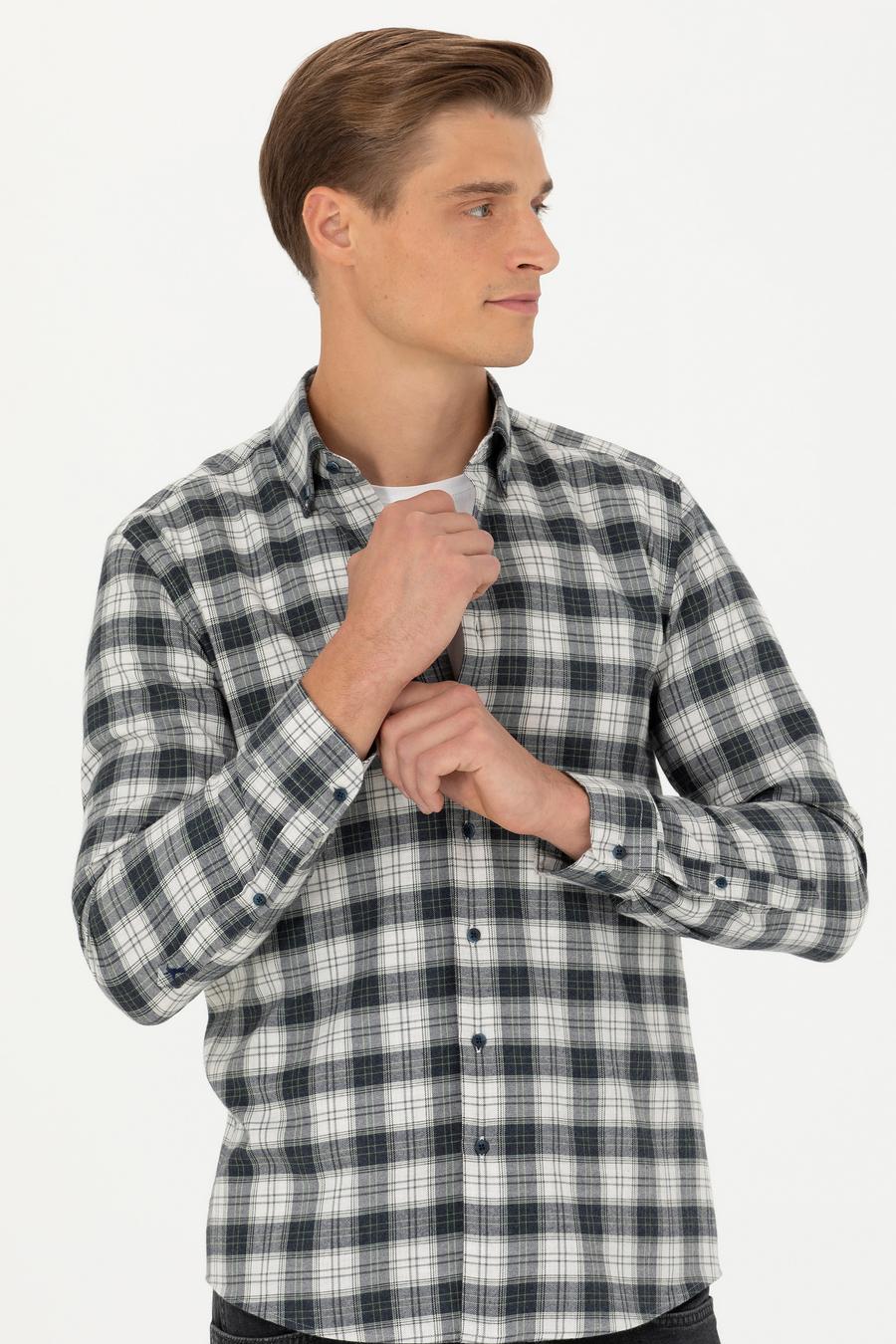 Taş Slim Fit Uzun Kollu Gömlek - 50282560048