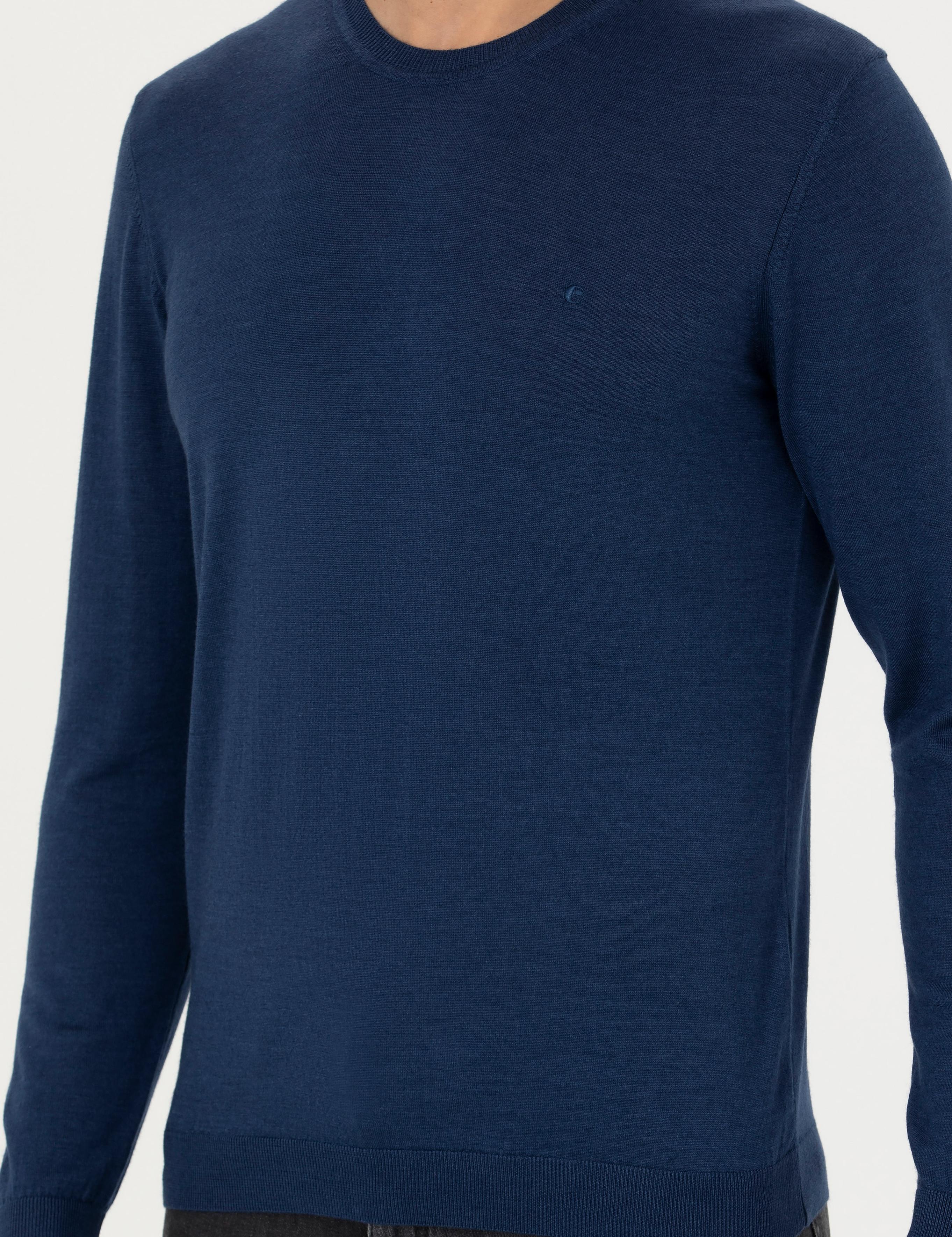 Lacivert Slim Fit Kazak - 50280197017